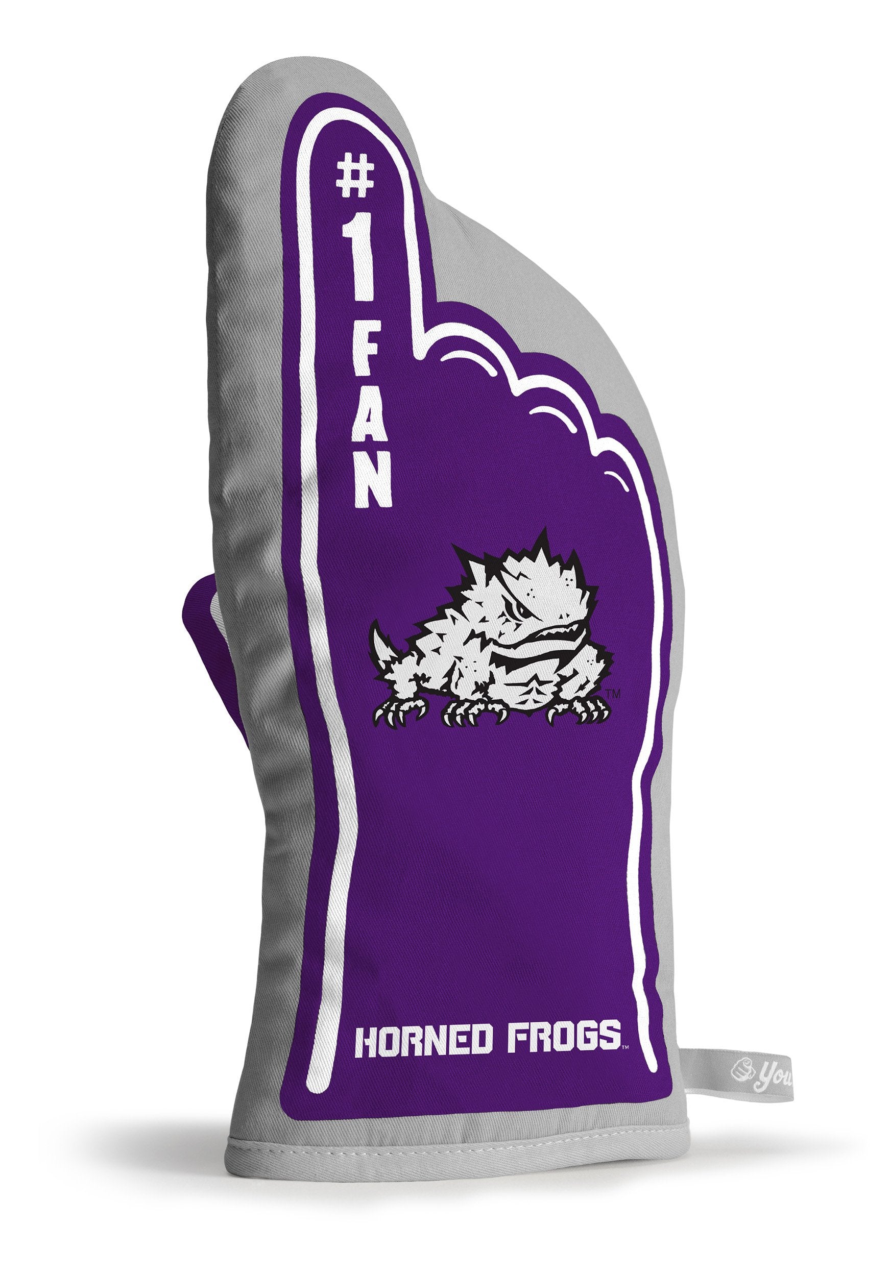 YouTheFan NCAA TCU Horned Frogs #1 Oven Mitt 13.25" x 6.5" - Sports Collectibles, Sports Memorabilia, Sports Fan Shop, Sports Gifts