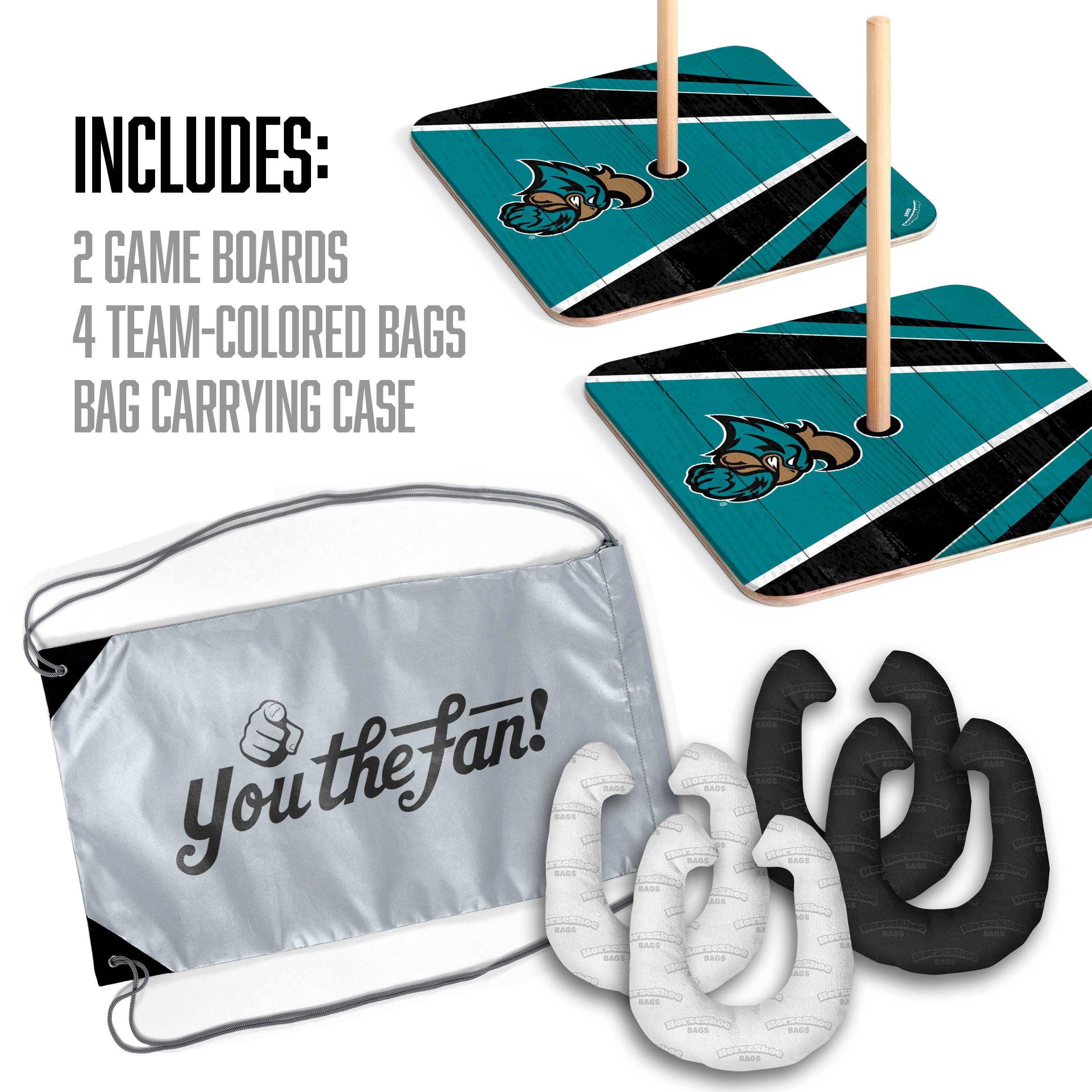 YouTheFan NCAA Coastal Carolina Horseshoe Bags - Sports Collectibles, Sports Memorabilia, Sports Fan Shop, Sports Gifts