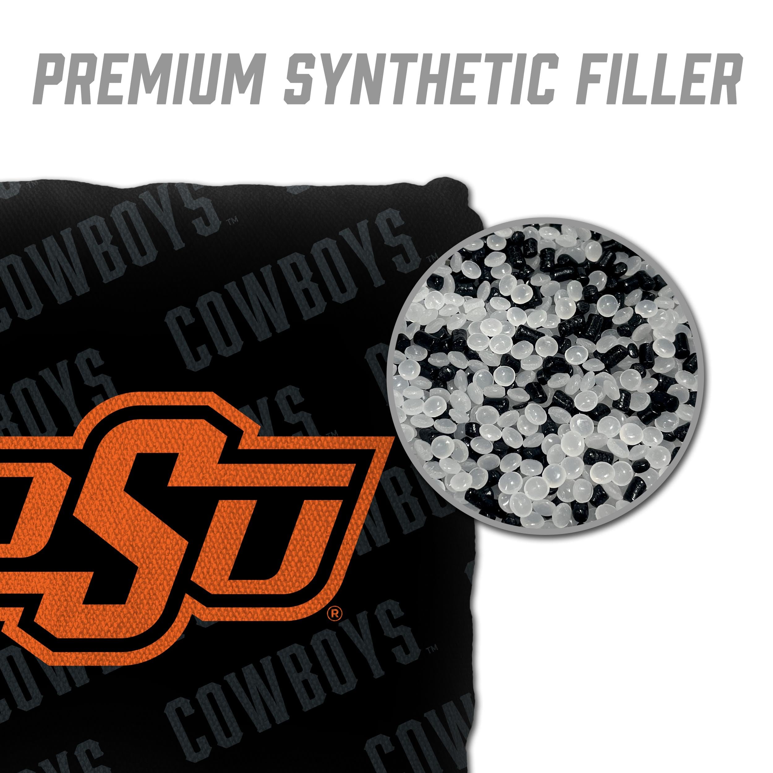 YouTheFan NCAA Oklahoma State Cowboys Cornhole Bags - 4PK - Black - Sports Collectibles, Sports Memorabilia, Sports Fan Shop, Sports Gifts