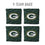 YouTheFan NFL Green Bay Packers Cornhole Bags - 4PK - Green - Sports Collectibles, Sports Memorabilia, Sports Fan Shop, Sports Gifts
