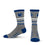 For Bare Feet Mens NCAA Penn State Nittany Lions 5 Star Crew Sock Marble Grey Large - Sports Gifts, Sports Memorabilia, Sports Collectibles, Fan Shop
