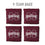 YouTheFan NCAA Mississippi State Bulldogs Cornhole Bags - 4PK - Maroon - Sports Collectibles, Sports Memorabilia, Sports Fan Shop, Sports Gifts