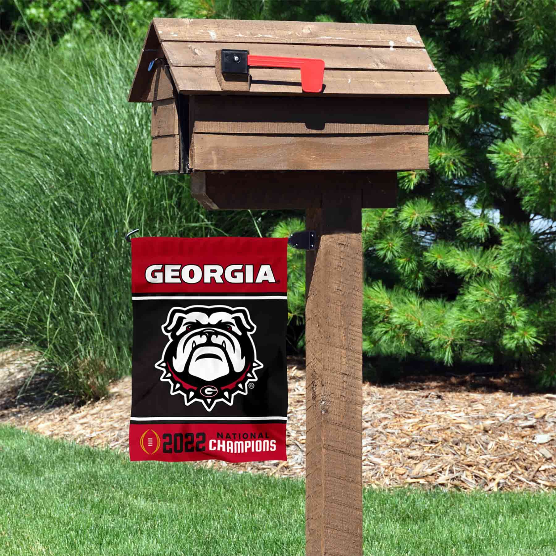 Georgia Bulldogs 2022 College Football National Champions Double Sided Garden Banner Flag - Sports Collectibles, Sports Memorabilia, Sports Fan Shop, Sports Gifts