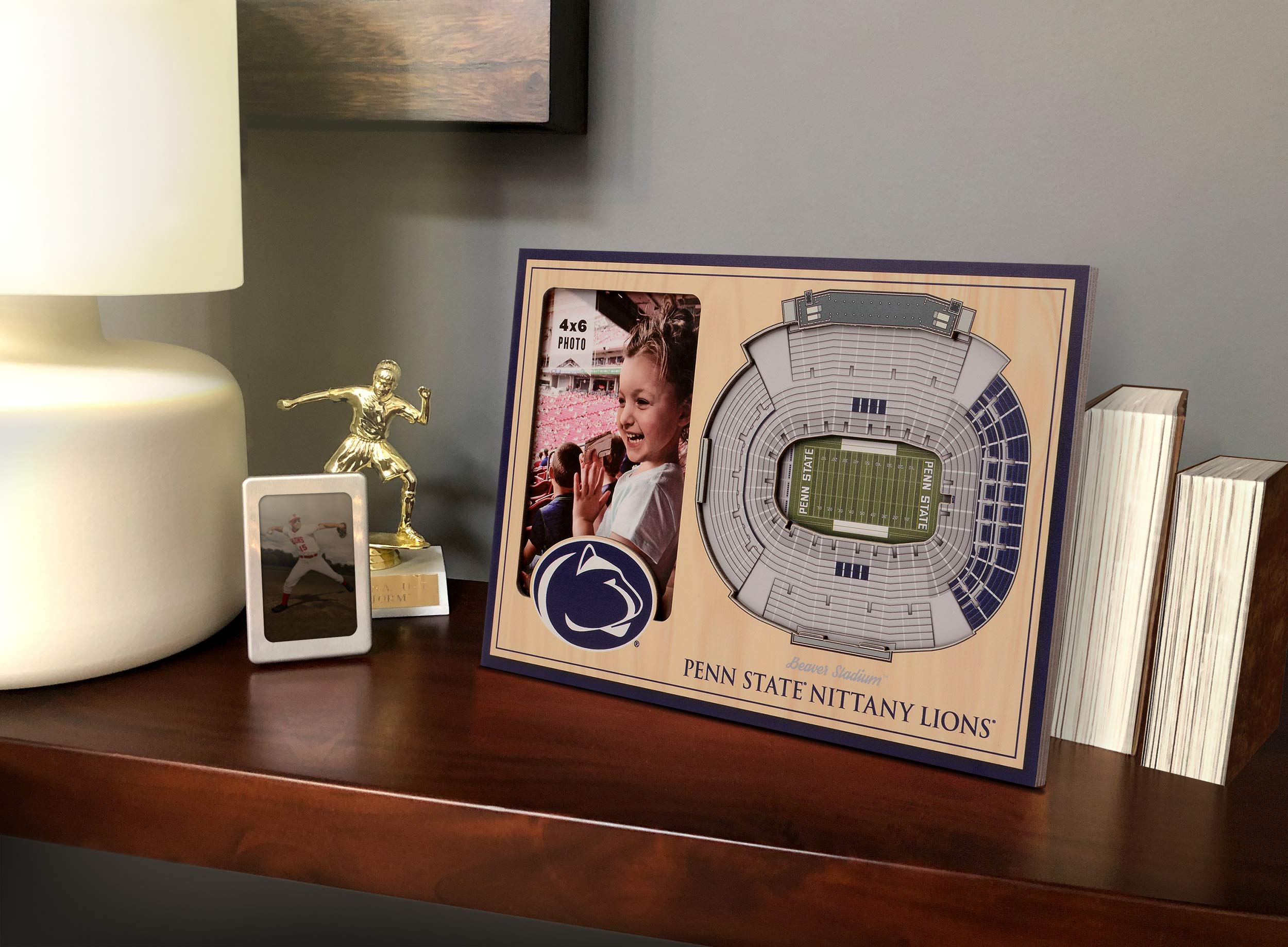 YouTheFan NCAA Penn State Nittany Lions 3D StadiumView Picture Frame - Beaver Stadium, 12" x 8" - Sports Collectibles, Sports Memorabilia, Sports Fan Shop, Sports Gifts