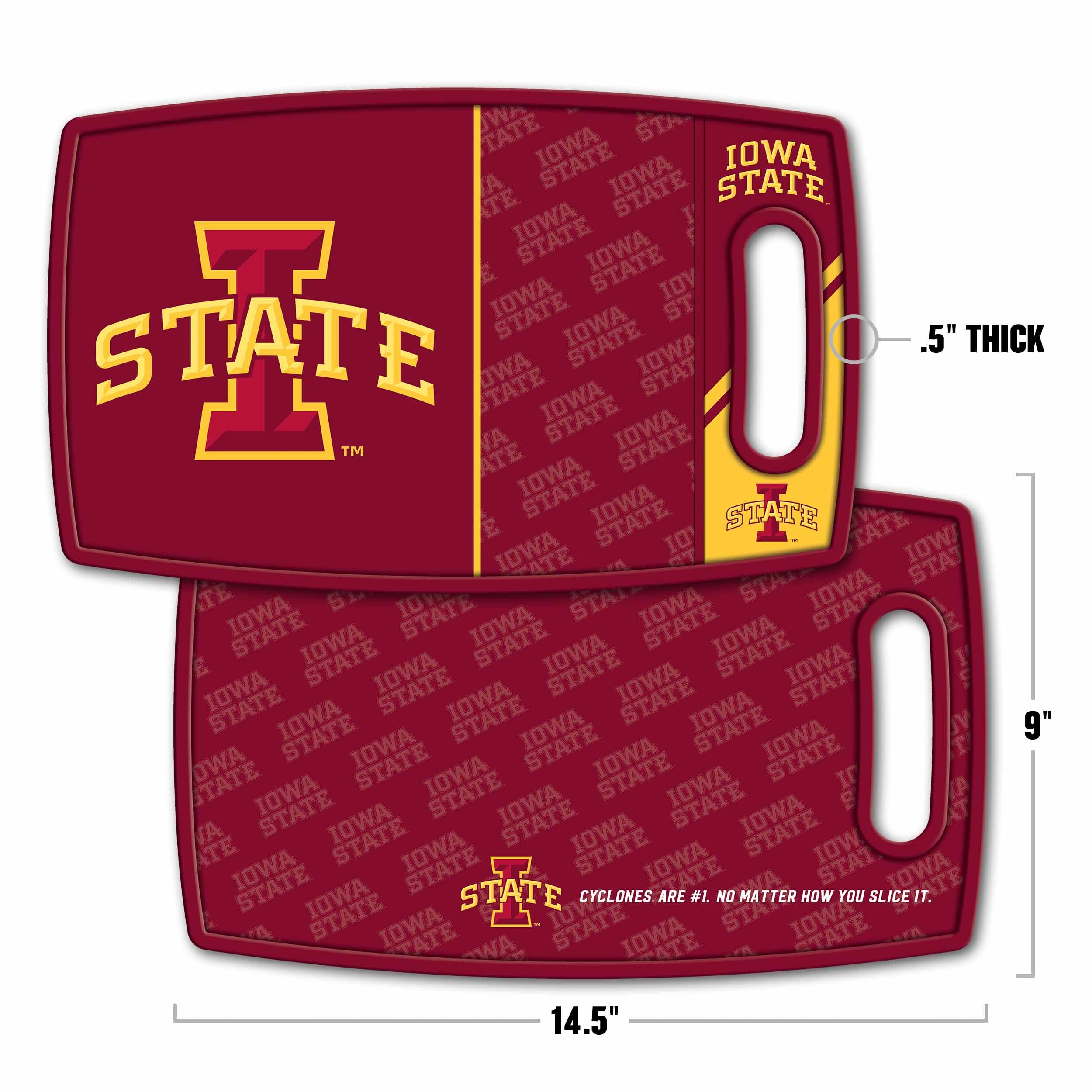 YouTheFan NCAA Iowa State Cyclones Logo Series Cutting Board - Sports Gifts, Sports Memorabilia, Sports Collectibles, Fan Shop