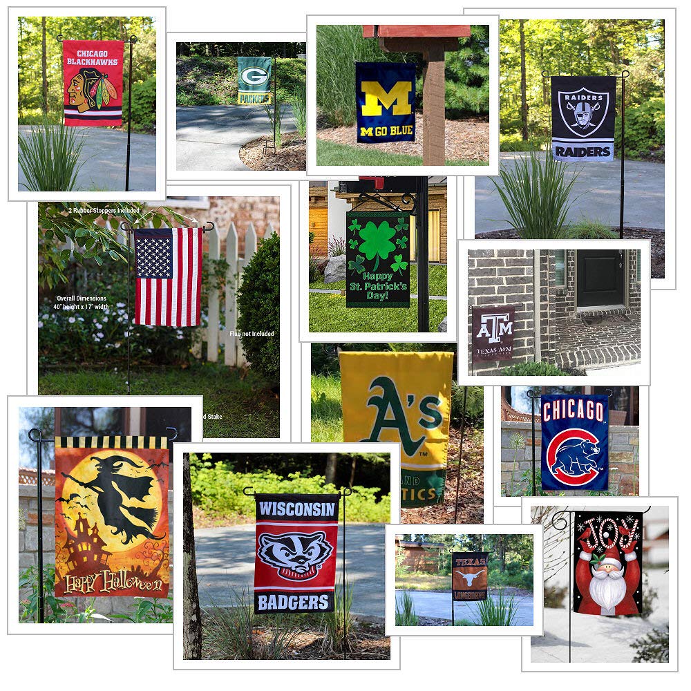 Sports Flags Pennants Company Garden Flag Holder Stand Stake and Rubber Stopper Set - Sports Collectibles, Sports Memorabilia, Sports Fan Shop, Sports Gifts
