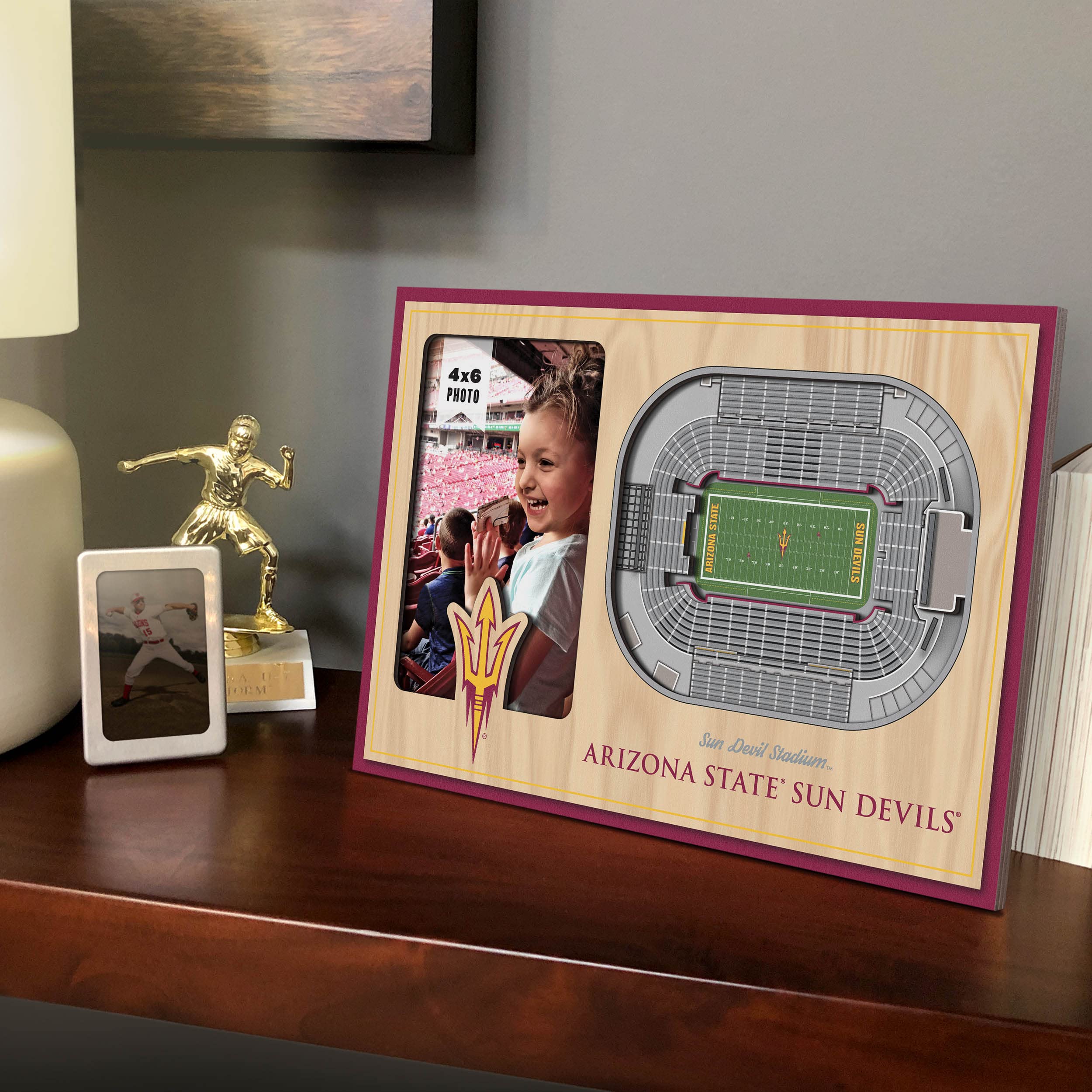 YouTheFan NCAA Arizona State Sun Devils 3D StadiumViews Picture Frame - Sun Devil Stadium - Sports Collectibles, Sports Memorabilia, Sports Fan Shop, Sports Gifts