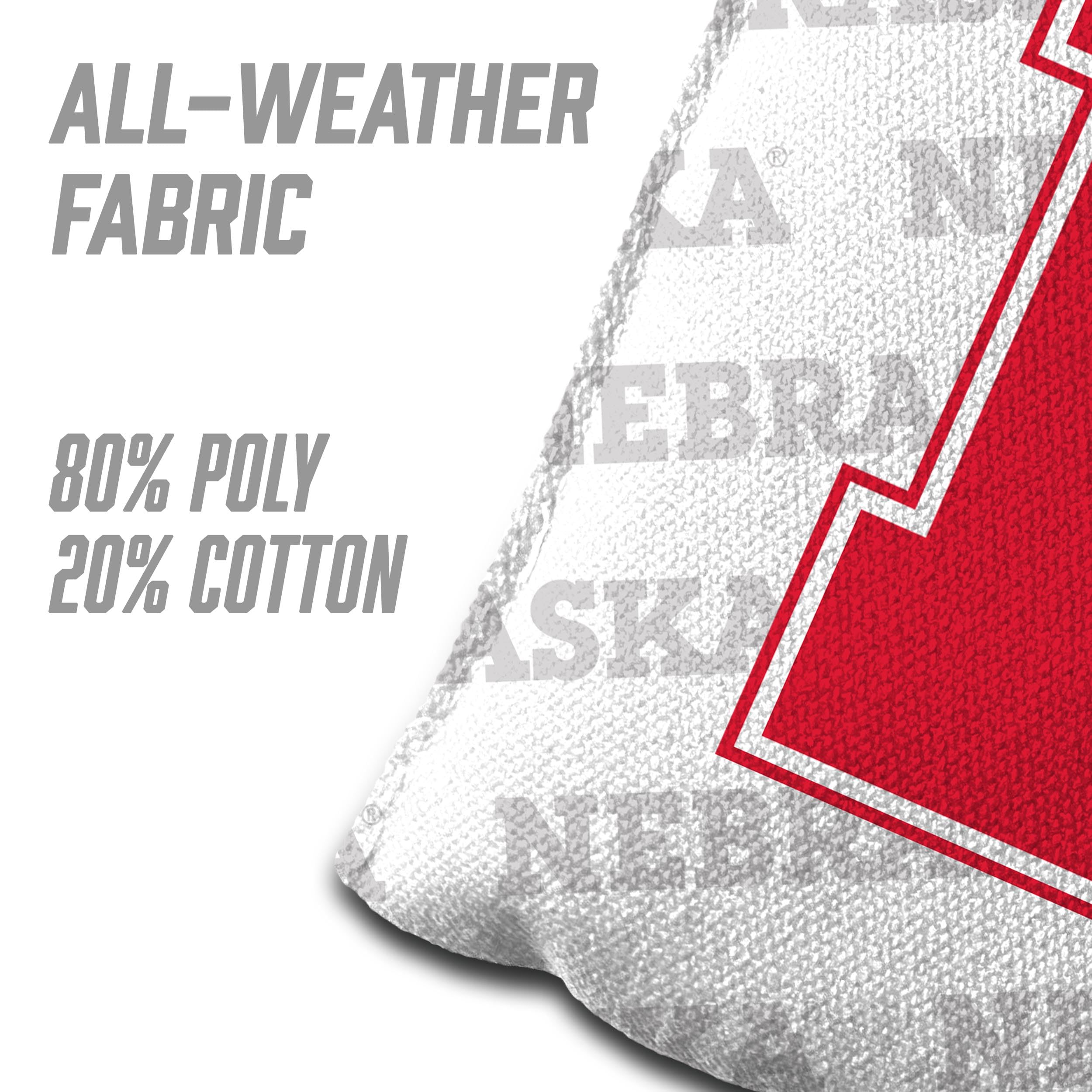 YouTheFan NCAA Nebraska Cornhuskers Cornhole Bags - 4PK - White - Sports Collectibles, Sports Memorabilia, Sports Fan Shop, Sports Gifts