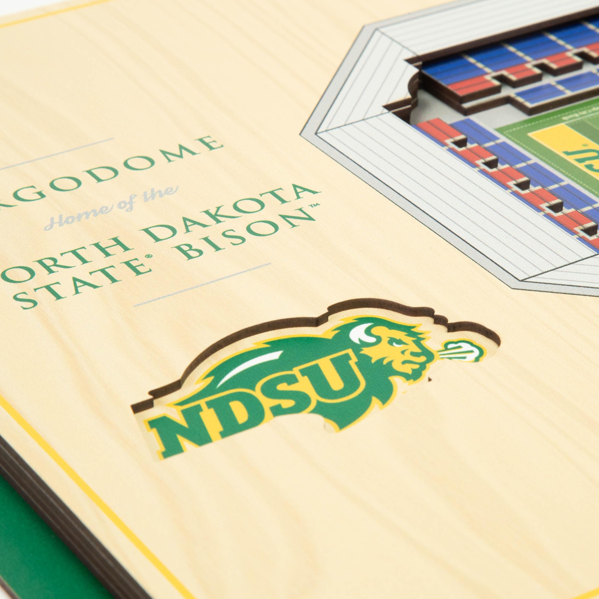 YouTheFan NCAA North Dakota State Bison 5-Layer StadiumView 3D Wall Art - Fargodome - Sports Collectibles, Sports Memorabilia, Sports Fan Shop, Sports Gifts
