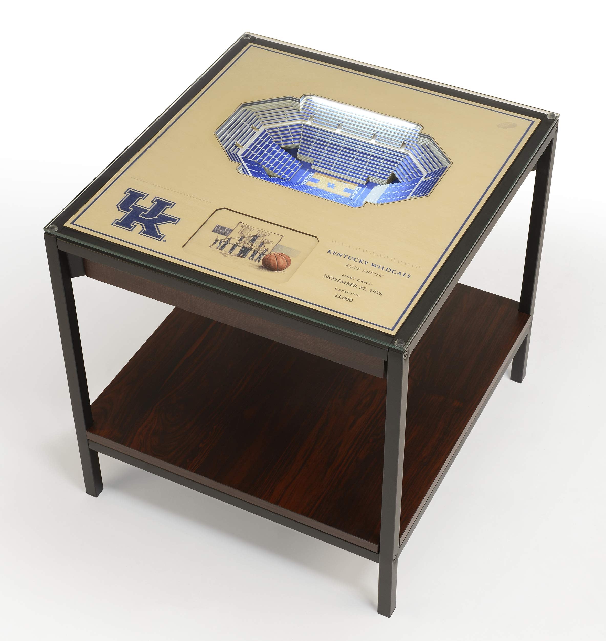 YouTheFan NCAA Kentucky Wildcats 25-Layer StadiumViews Lighted End Table - Rupp Arena - Sports Collectibles, Sports Memorabilia, Sports Fan Shop, Sports Gifts