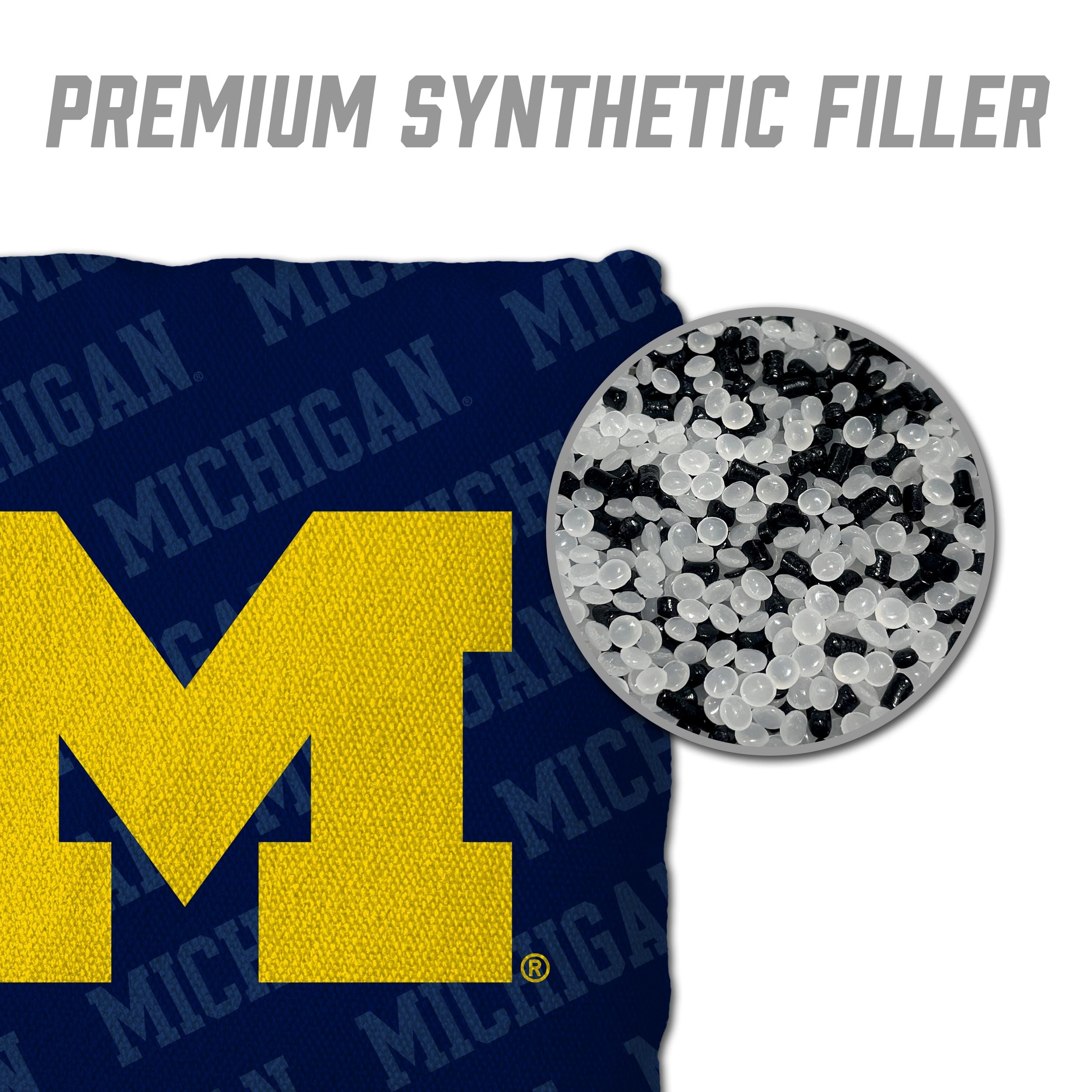 YouTheFan NCAA Michigan Wolverines Cornhole Bags - 4PK - Blue - Sports Collectibles, Sports Memorabilia, Sports Fan Shop, Sports Gifts