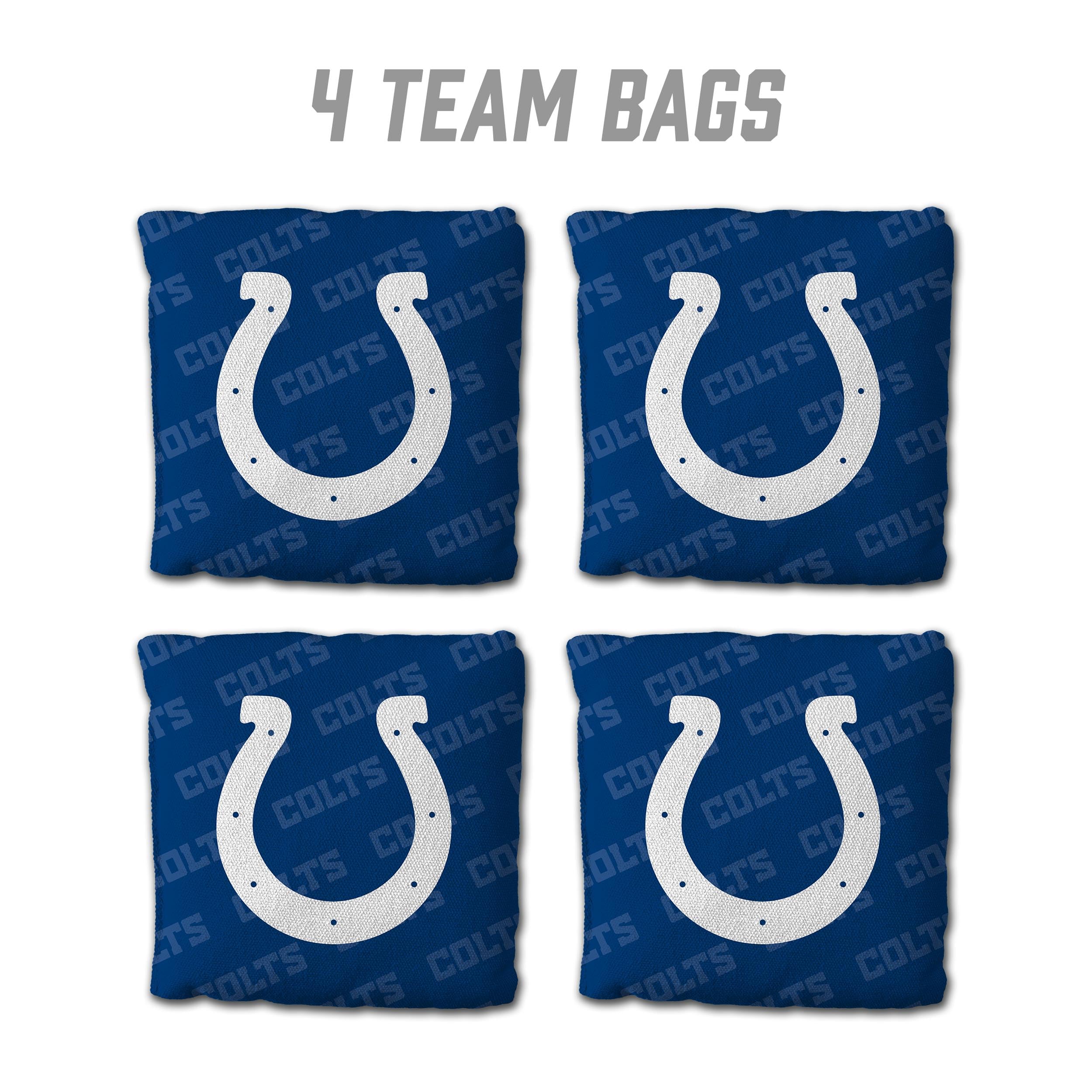 YouTheFan NFL Indianapolis Colts Cornhole Bags - 4PK - Blue - Sports Collectibles, Sports Memorabilia, Sports Fan Shop, Sports Gifts