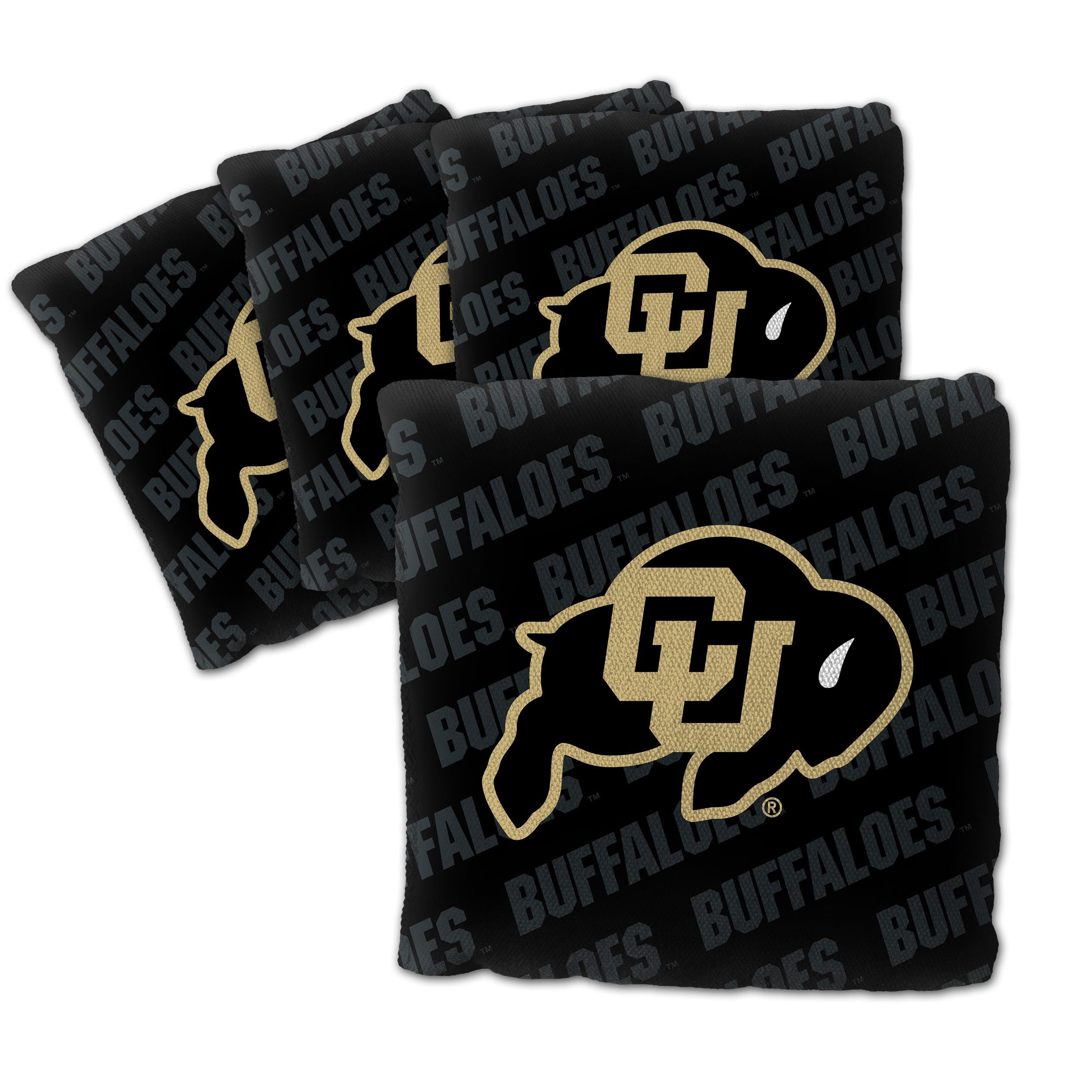 YouTheFan NCAA Colorado Buffaloes Cornhole Bags - 4PK - Black - Sports Collectibles, Sports Memorabilia, Sports Fan Shop, Sports Gifts