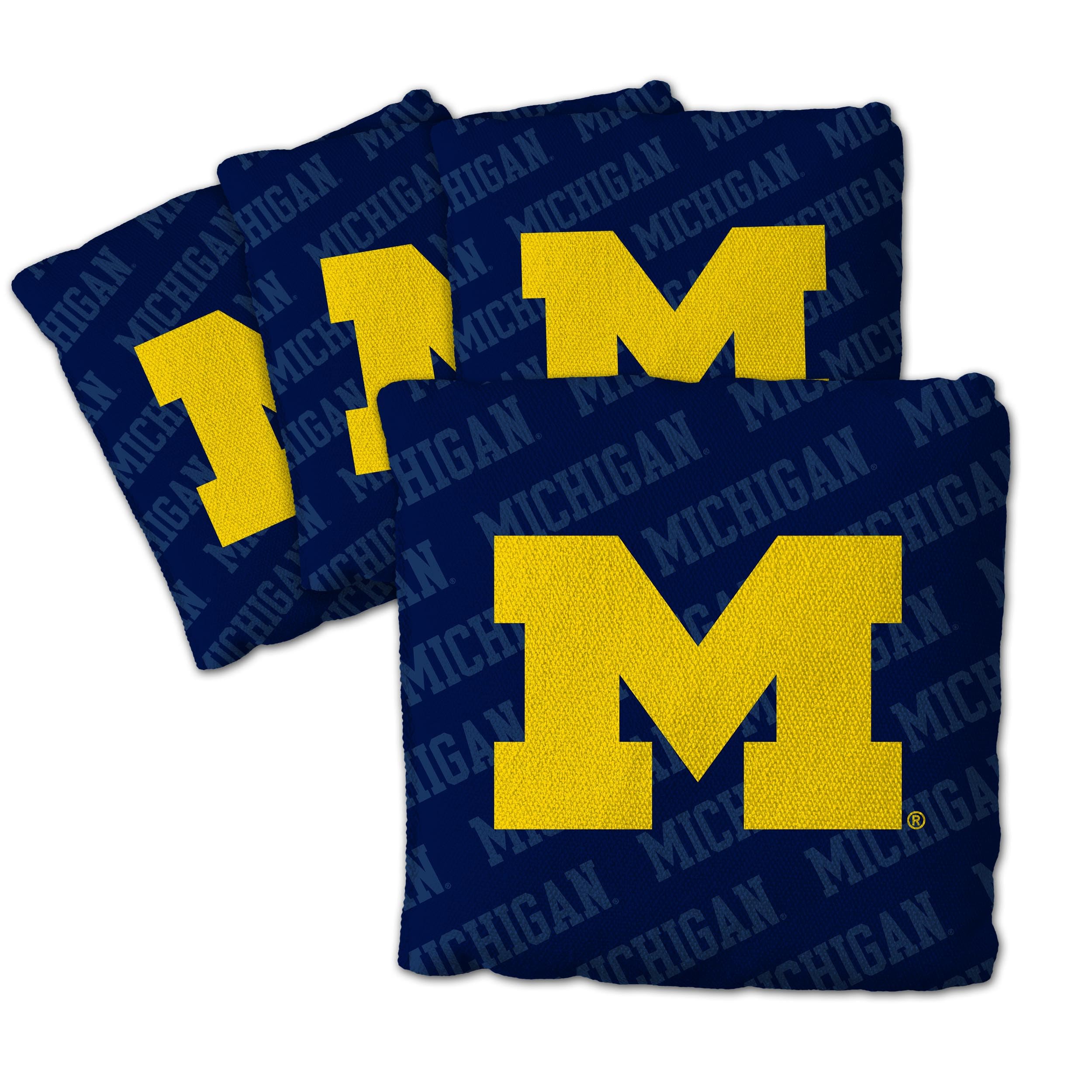YouTheFan NCAA Michigan Wolverines Cornhole Bags - 4PK - Blue - Sports Collectibles, Sports Memorabilia, Sports Fan Shop, Sports Gifts