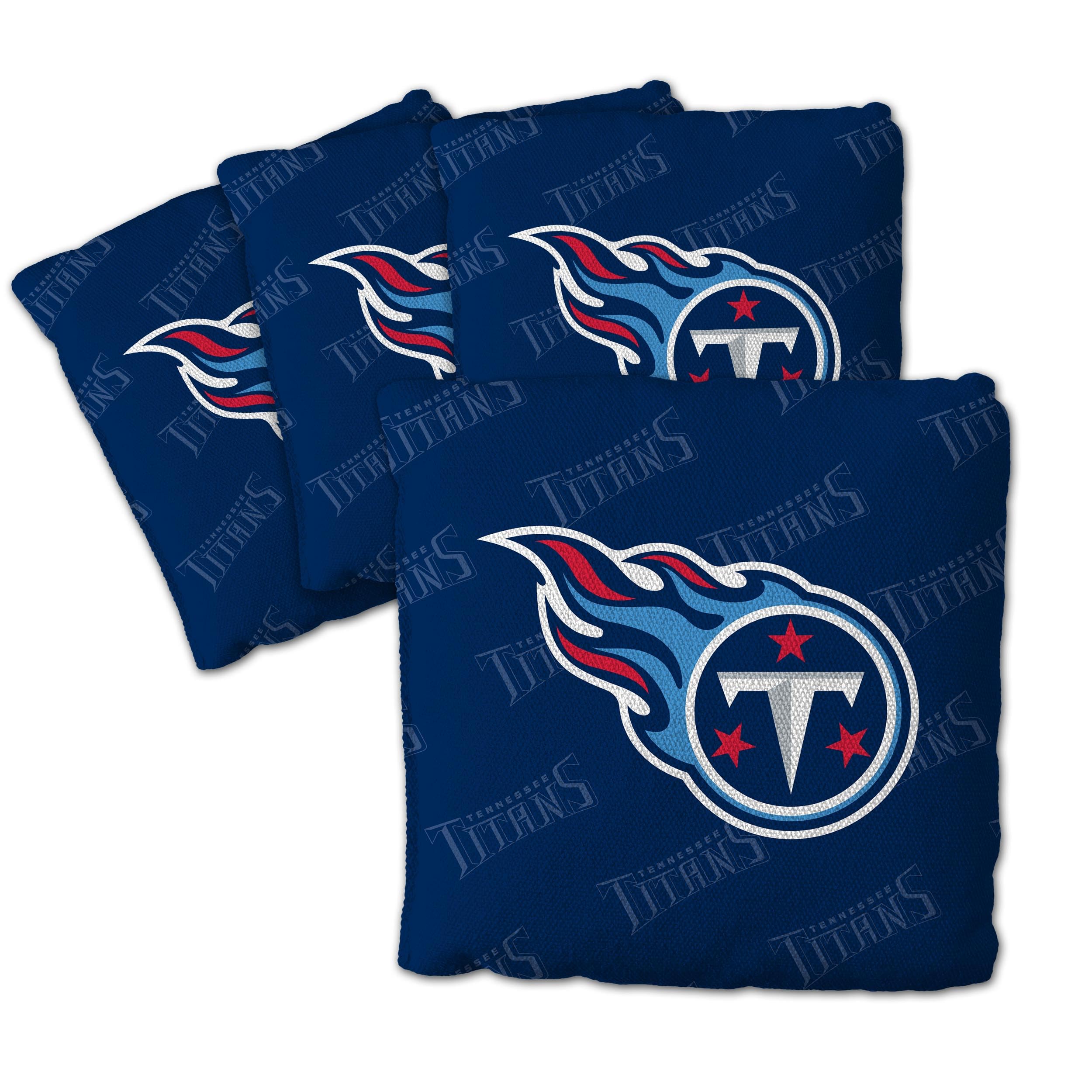 YouTheFan NFL Tennessee Titans Cornhole Bags - 4PK - Navy Blue - Sports Collectibles, Sports Memorabilia, Sports Fan Shop, Sports Gifts