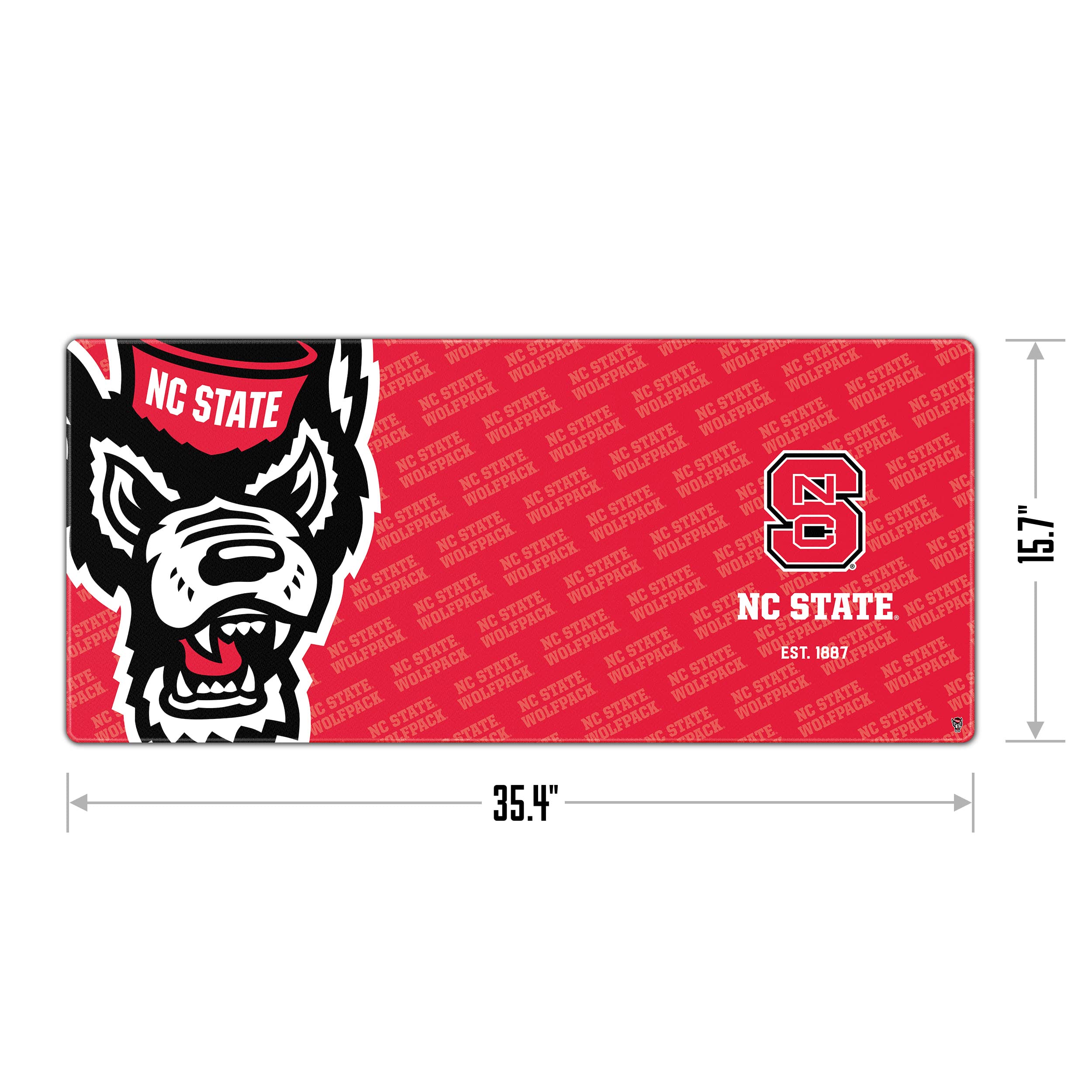 YouTheFan NCAA NC State Wolfpack Logo Series Desk Pad - Sports Collectibles, Sports Memorabilia, Sports Fan Shop, Sports Gifts