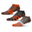 For Bare Feet NFL CLEVELAND BROWNS Stripe Stack 3 Pack Ankle Sock Team Colors Large - Sports Gifts, Sports Memorabilia, Sports Collectibles, Fan Shop