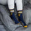 For Bare Feet NCAA West Virginia Mountaineers 4 Stripe Deuce Crew Sock Team Color MEDIUM - Sports Gifts, Sports Memorabilia, Sports Collectibles, Fan Shop