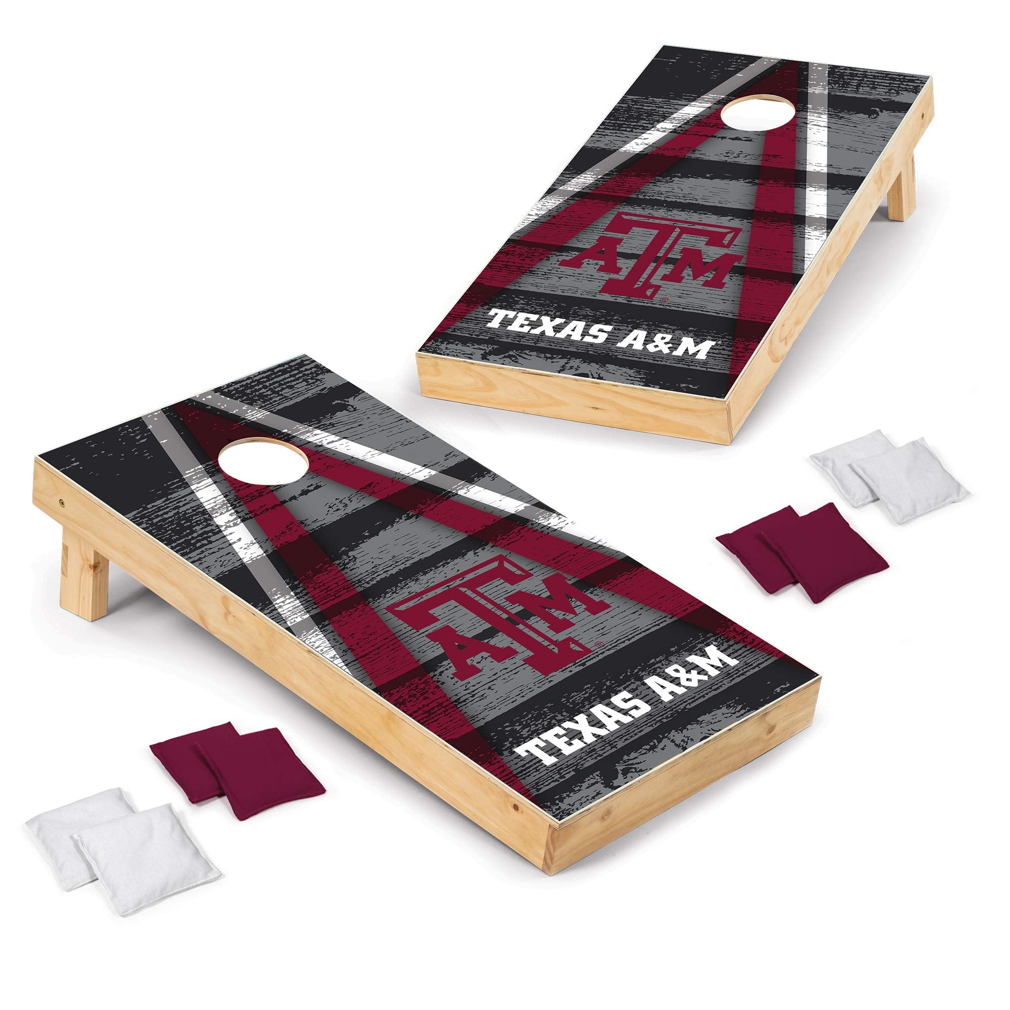 Wild Sports 2' x 4' Wood Tournament Cornhole Set - Direct Printed - Texas A&M Aggies- perfect for Backyard, Beach, Park, Tailgates, Outdoors and Indoors - Sports Collectibles, Sports Memorabilia, Sports Fan Shop, Sports Gifts