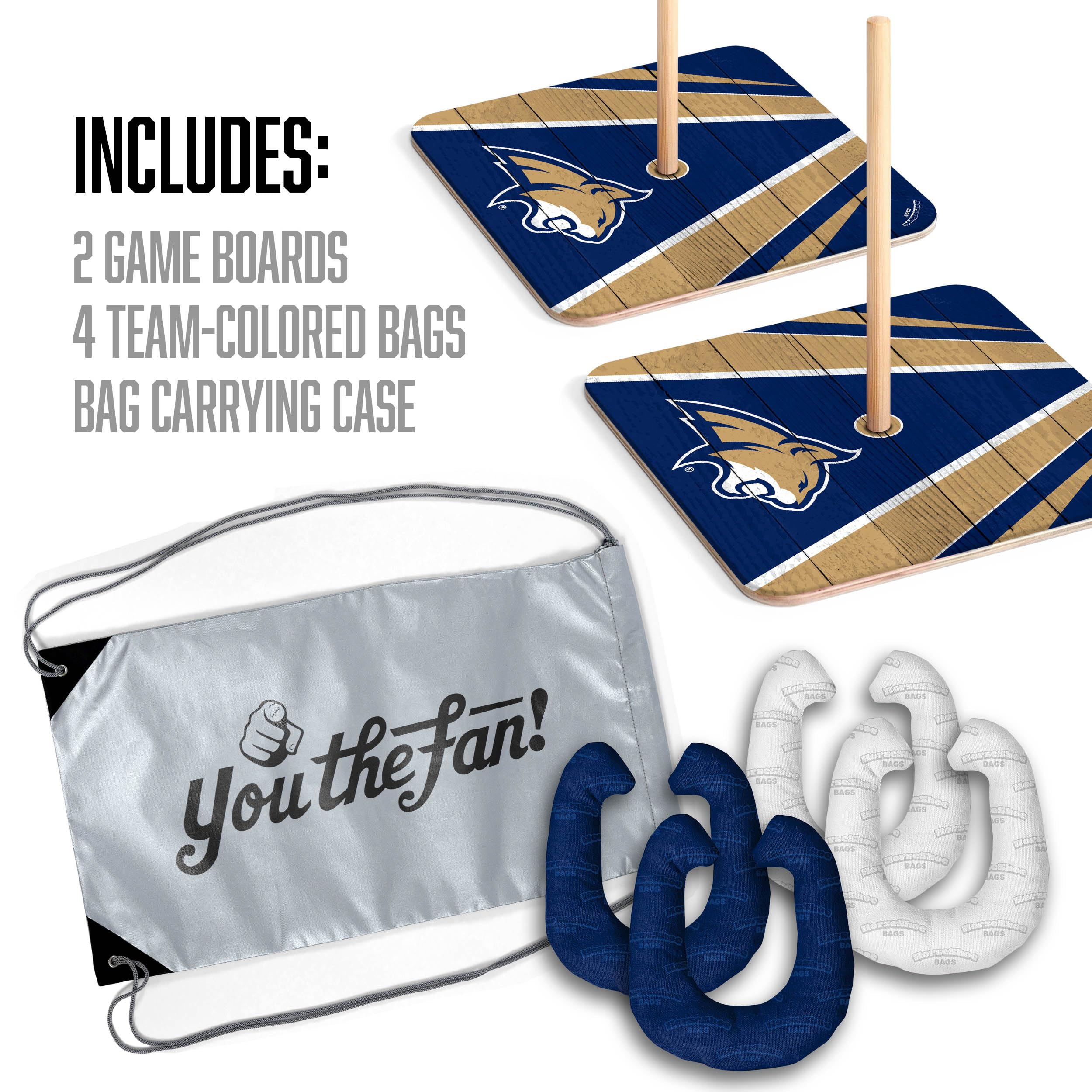 YouTheFan NCAA Montana State Bobcats Horseshoe Bags - Sports Collectibles, Sports Memorabilia, Sports Fan Shop, Sports Gifts