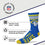 For Bare Feet NFL Youth 4 Stripe Deuce Crew Sock, Los Angeles Rams, One Size - Sports Gifts, Sports Memorabilia, Sports Collectibles, Fan Shop