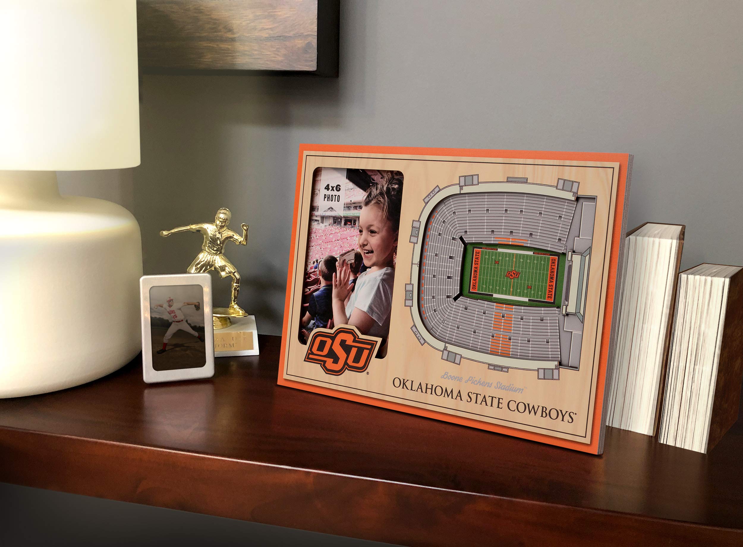 YouTheFan NCAA Oklahoma State Cowboys 3D StadiumView Picture Frame - Boone Pickens Stadium - Sports Collectibles, Sports Memorabilia, Sports Fan Shop, Sports Gifts