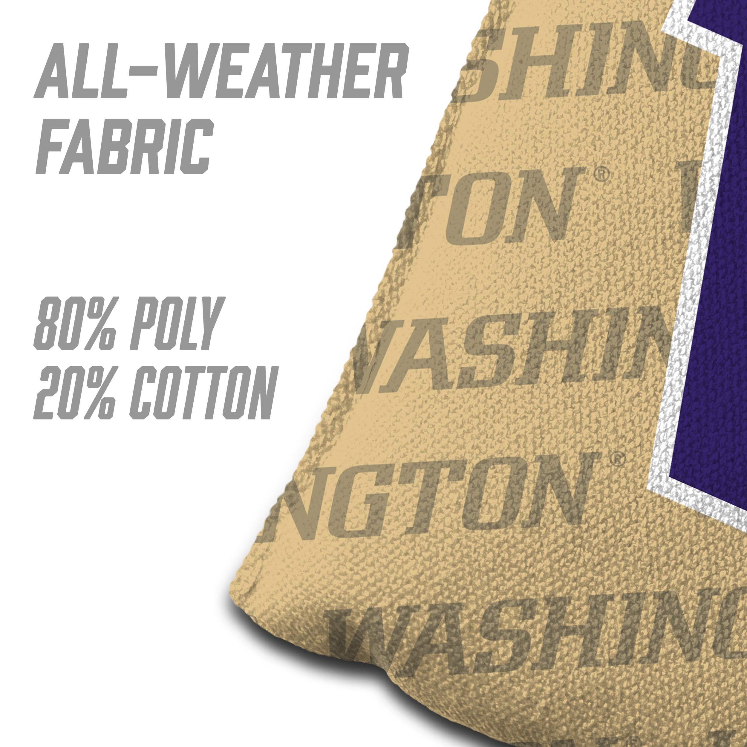 YouTheFan NCAA Washington Huskies Cornhole Bags - 4PK - Gold - Sports Collectibles, Sports Memorabilia, Sports Fan Shop, Sports Gifts