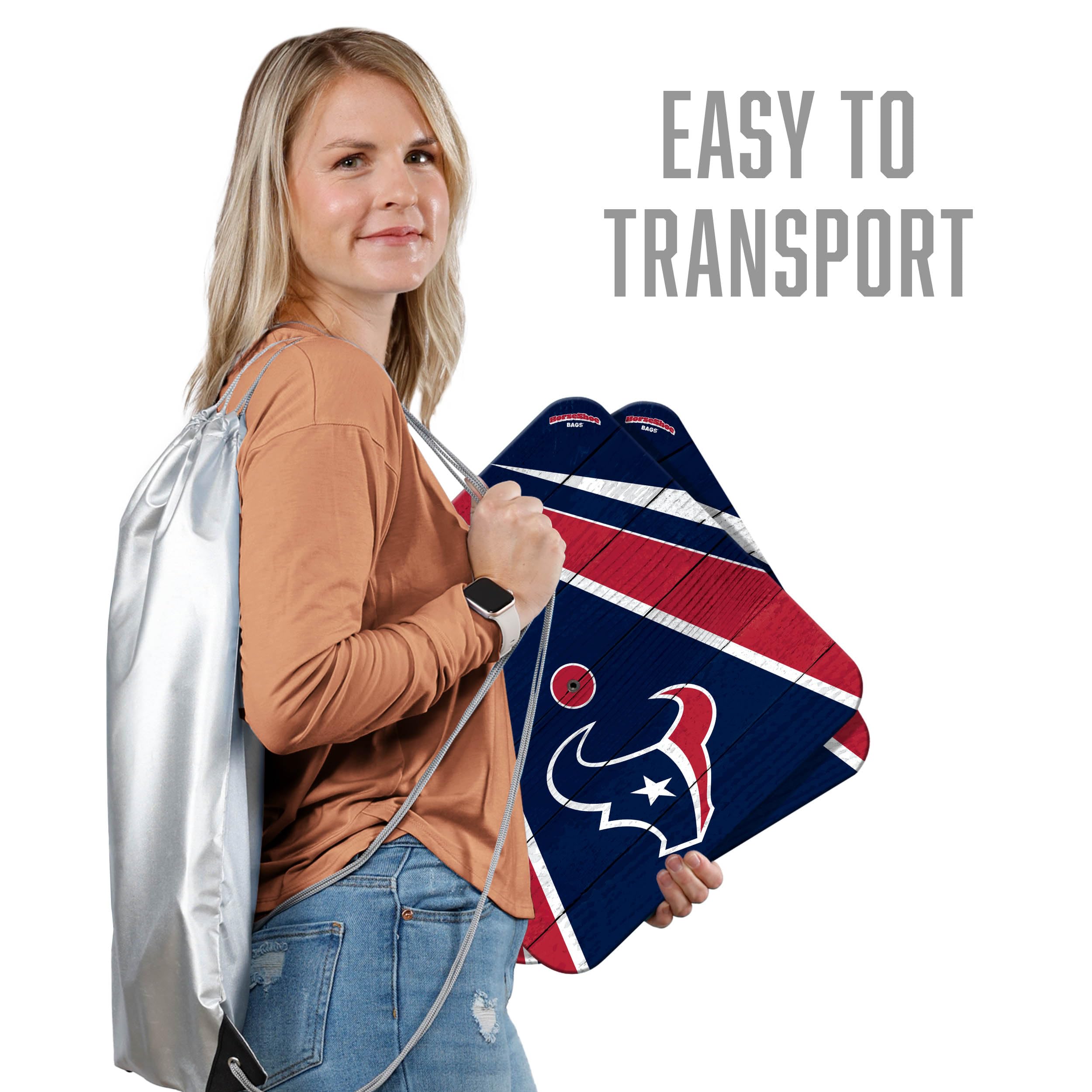 YouTheFan NFL Houston Texans Horseshoe Bags Game - Sports Collectibles, Sports Memorabilia, Sports Fan Shop, Sports Gifts