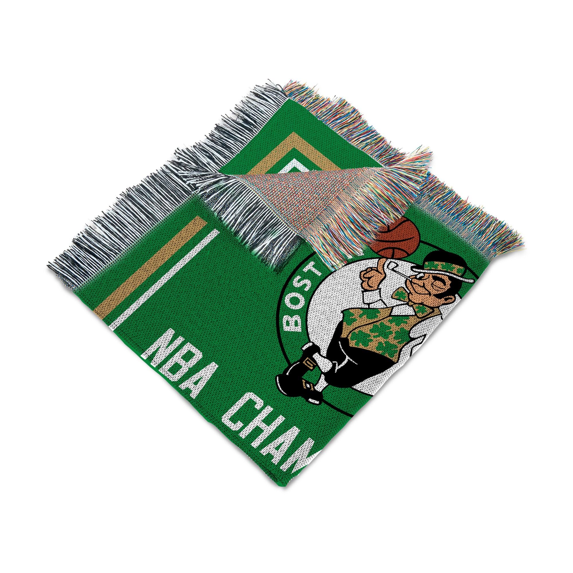 Northwest NBA Boston Celtics NBA Champions 2024 Woven Tapestry Throw Blanket, 48" x 60", Historic - Sports Collectibles, Sports Memorabilia, Sports Fan Shop, Sports Gifts