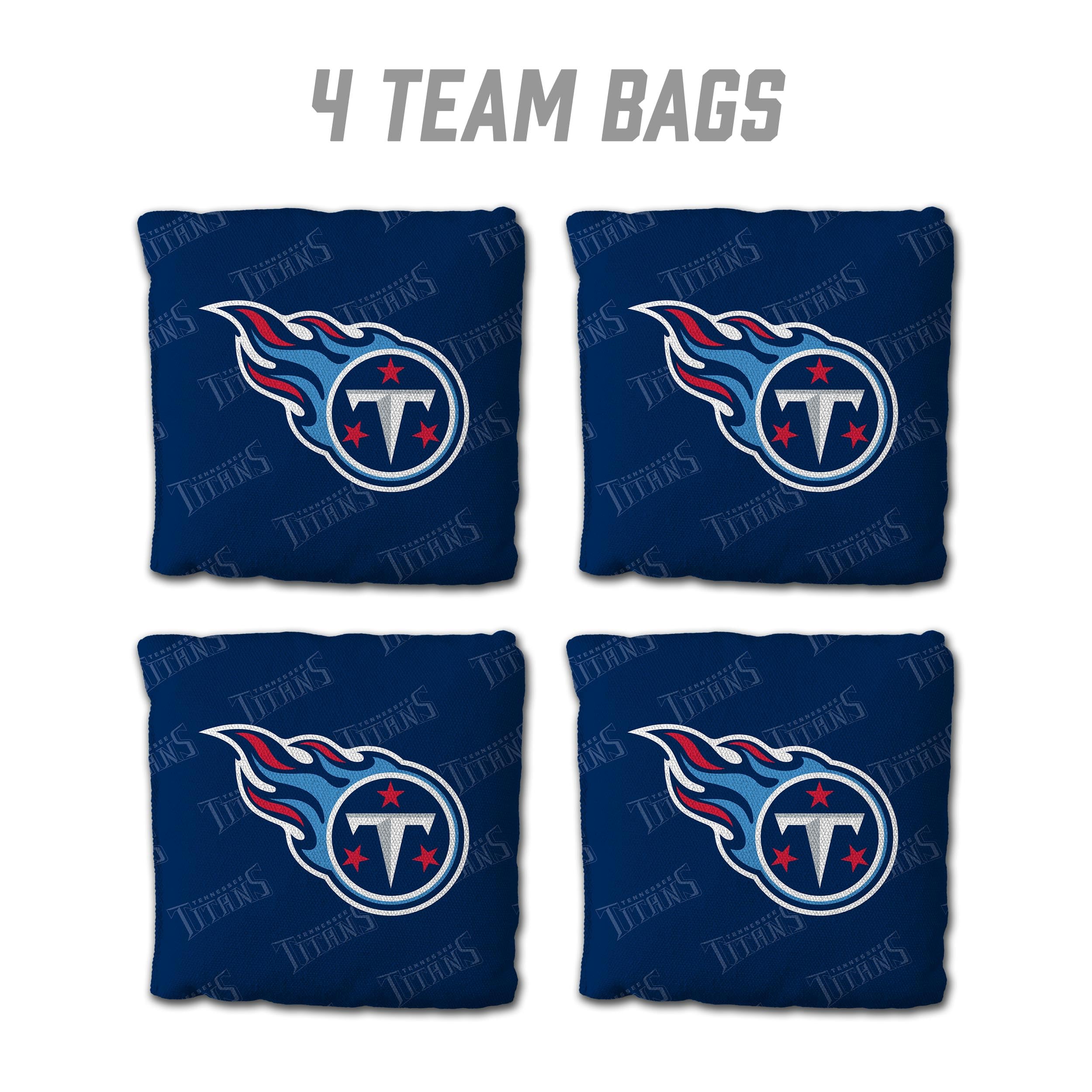 YouTheFan NFL Tennessee Titans Cornhole Bags - 4PK - Navy Blue - Sports Collectibles, Sports Memorabilia, Sports Fan Shop, Sports Gifts