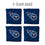 YouTheFan NFL Tennessee Titans Cornhole Bags - 4PK - Navy Blue - Sports Collectibles, Sports Memorabilia, Sports Fan Shop, Sports Gifts