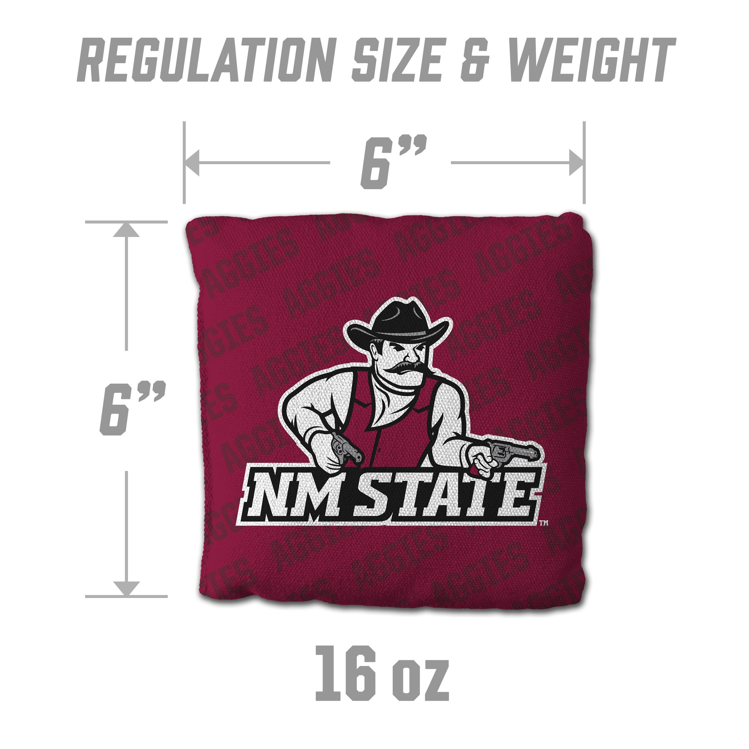 YouTheFan NCAA New Mexico State - Cornhole Bags - 4PK - Maroon - Sports Collectibles, Sports Memorabilia, Sports Fan Shop, Sports Gifts