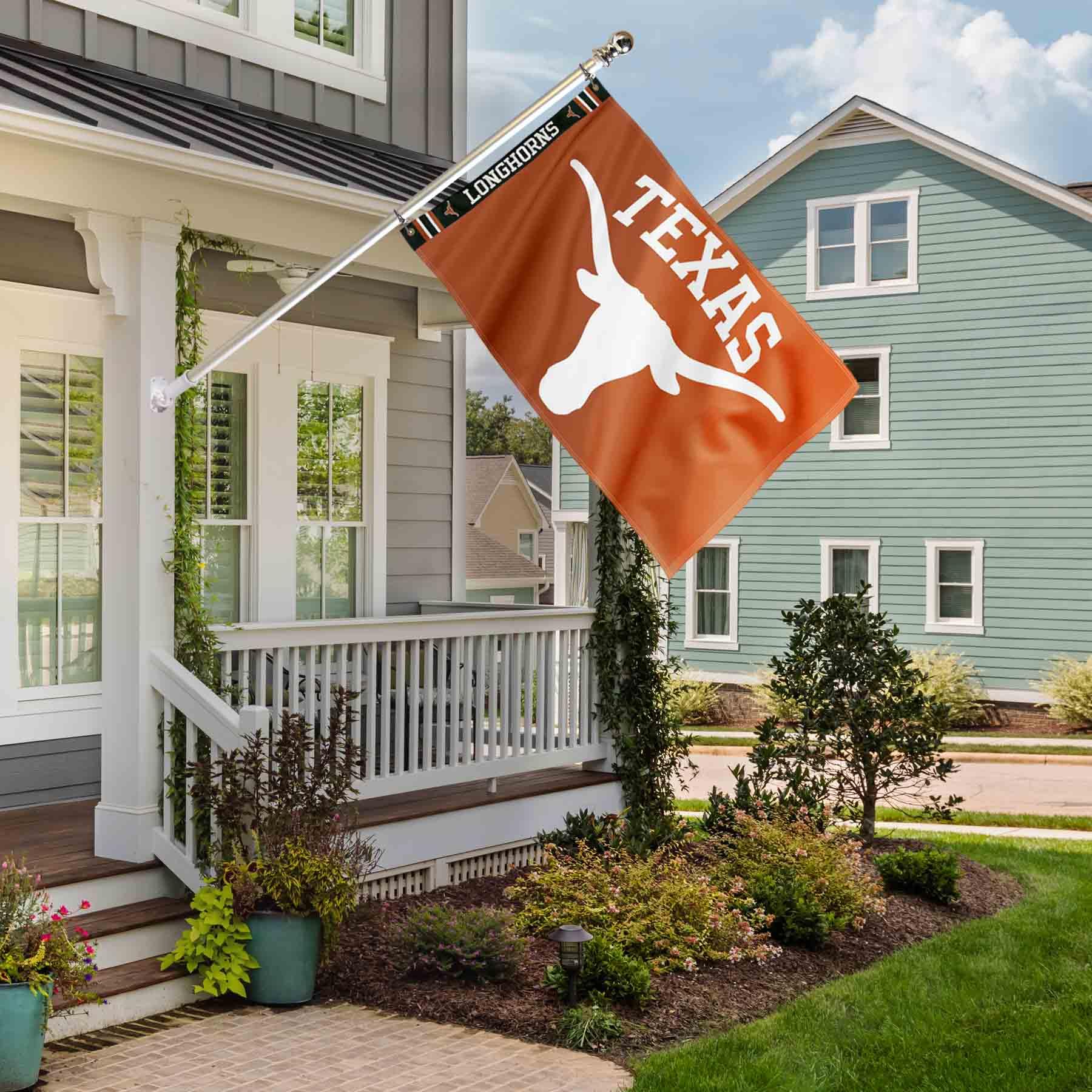 College Flags & Banners Co. Texas Longhorns Bold Logo Premium Flag - Sports Collectibles, Sports Memorabilia, Sports Fan Shop, Sports Gifts