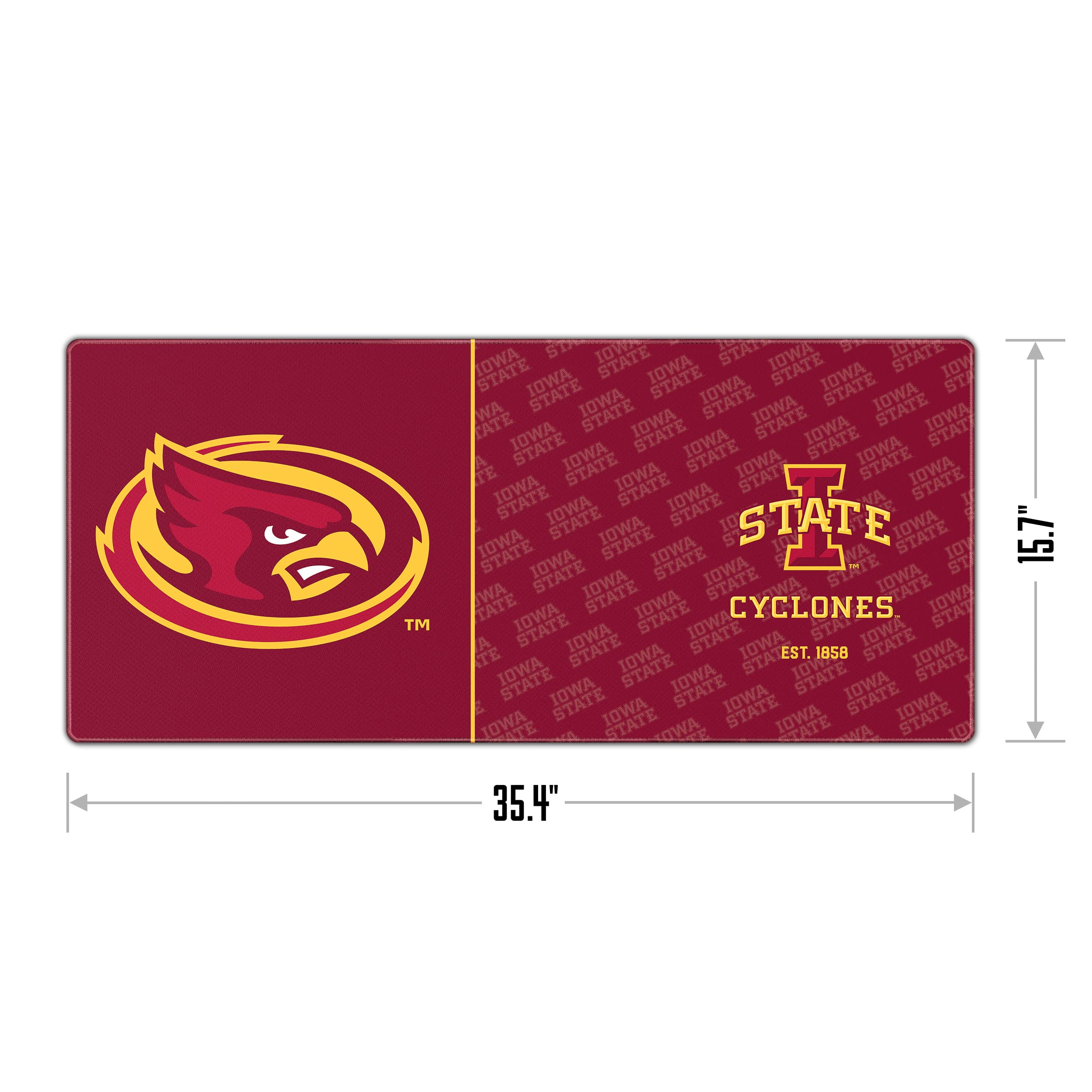 YouTheFan NCAA Iowa State Cyclones Logo Series Desk Pad - Sports Collectibles, Sports Memorabilia, Sports Fan Shop, Sports Gifts