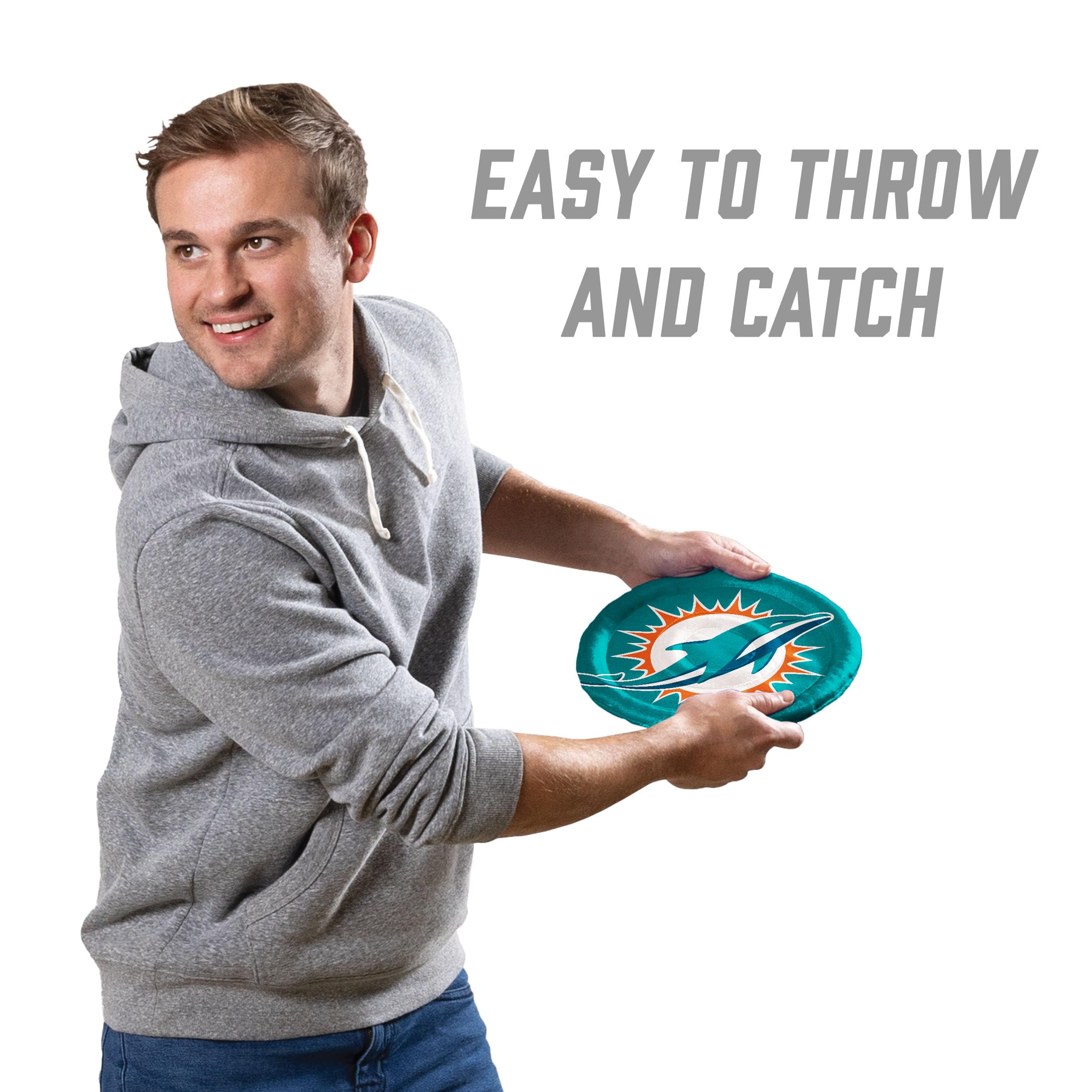 YouTheFan NFL Miami Dolphins Flimzee Bean-Bag Flying Disc - Sports Collectibles, Sports Memorabilia, Sports Fan Shop, Sports Gifts
