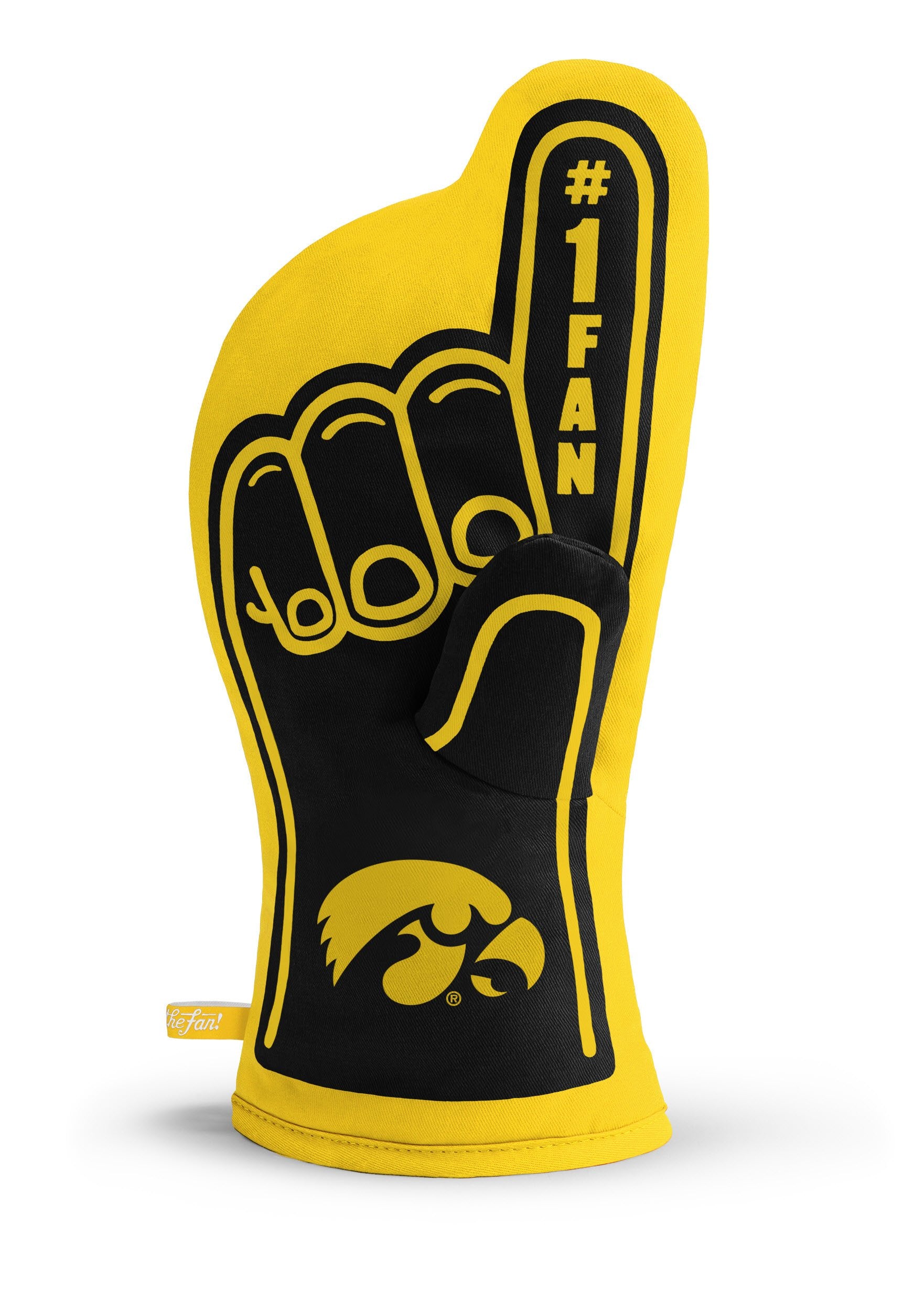 YouTheFan NCAA Iowa Hawkeyes #1 Oven Mitt 13.25" x 6.5" - Sports Collectibles, Sports Memorabilia, Sports Fan Shop, Sports Gifts
