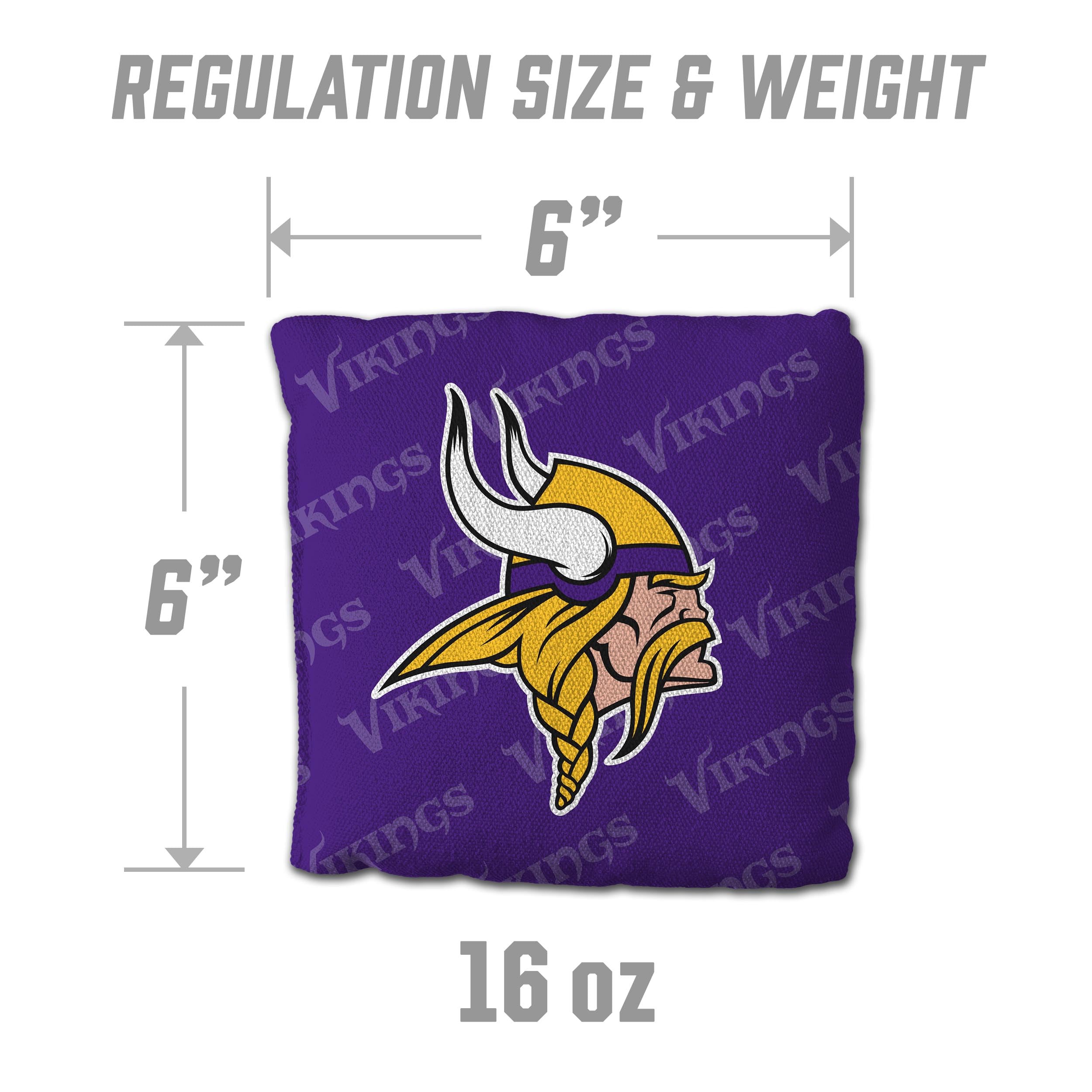 YouTheFan NFL Minnesota Vikings Cornhole Bags - 4PK - Purple - Sports Collectibles, Sports Memorabilia, Sports Fan Shop, Sports Gifts