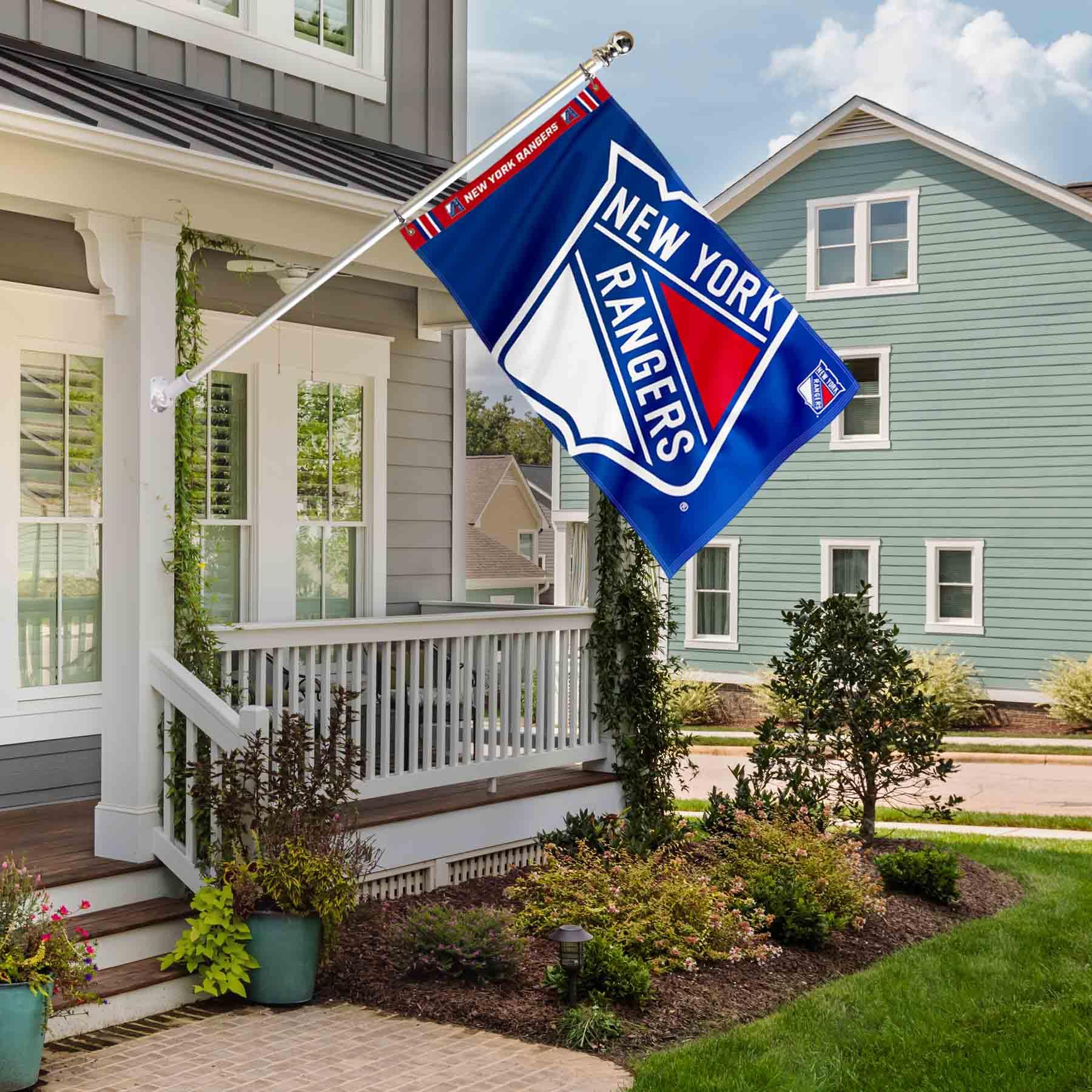 WinCraft New York Rangers Printed Header 3x5 Premium Banner Flag - Sports Collectibles, Sports Memorabilia, Sports Fan Shop, Sports Gifts