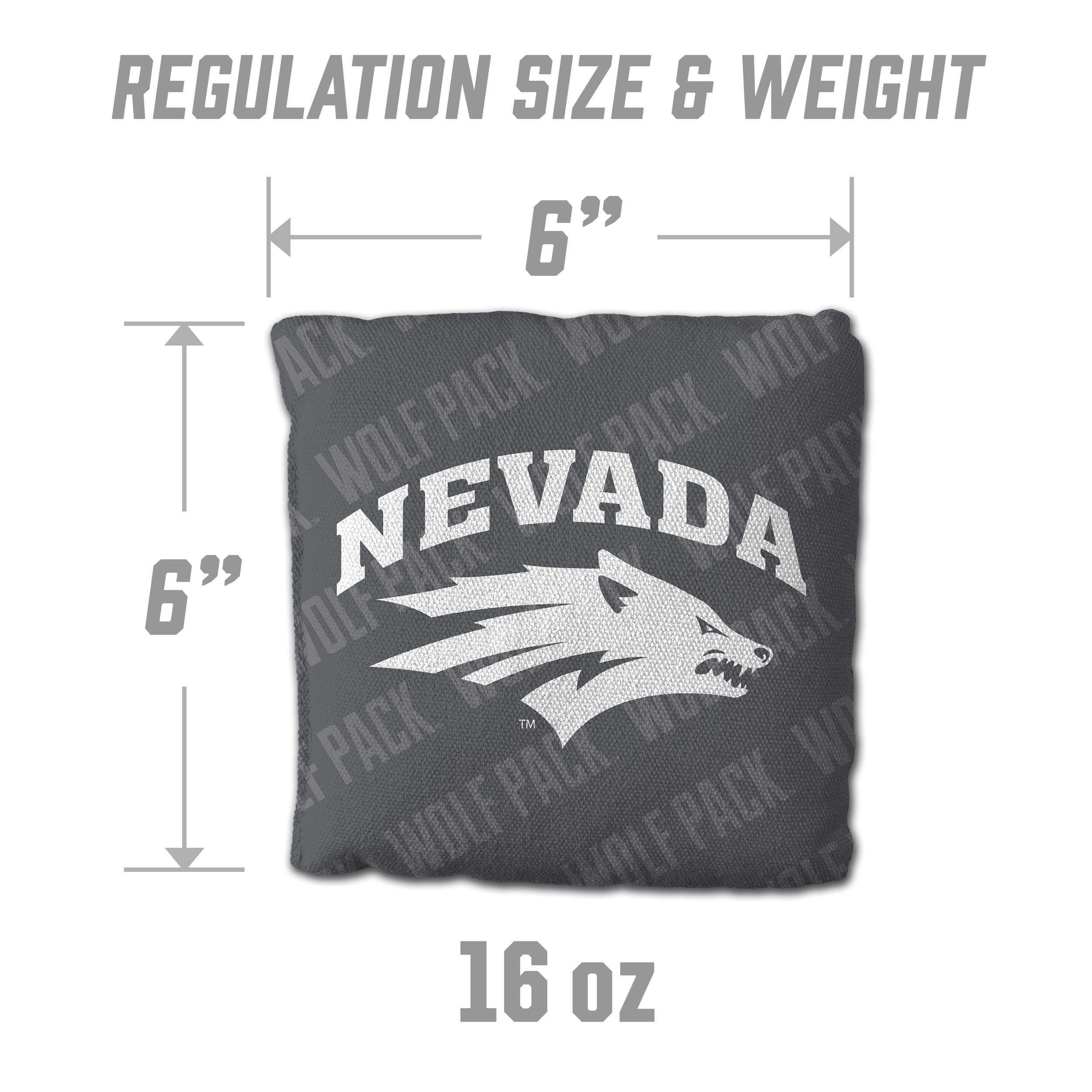YouTheFan NCAA Nevada Wolf Pack Cornhole Bags - 4PK - Grey - Sports Collectibles, Sports Memorabilia, Sports Fan Shop, Sports Gifts