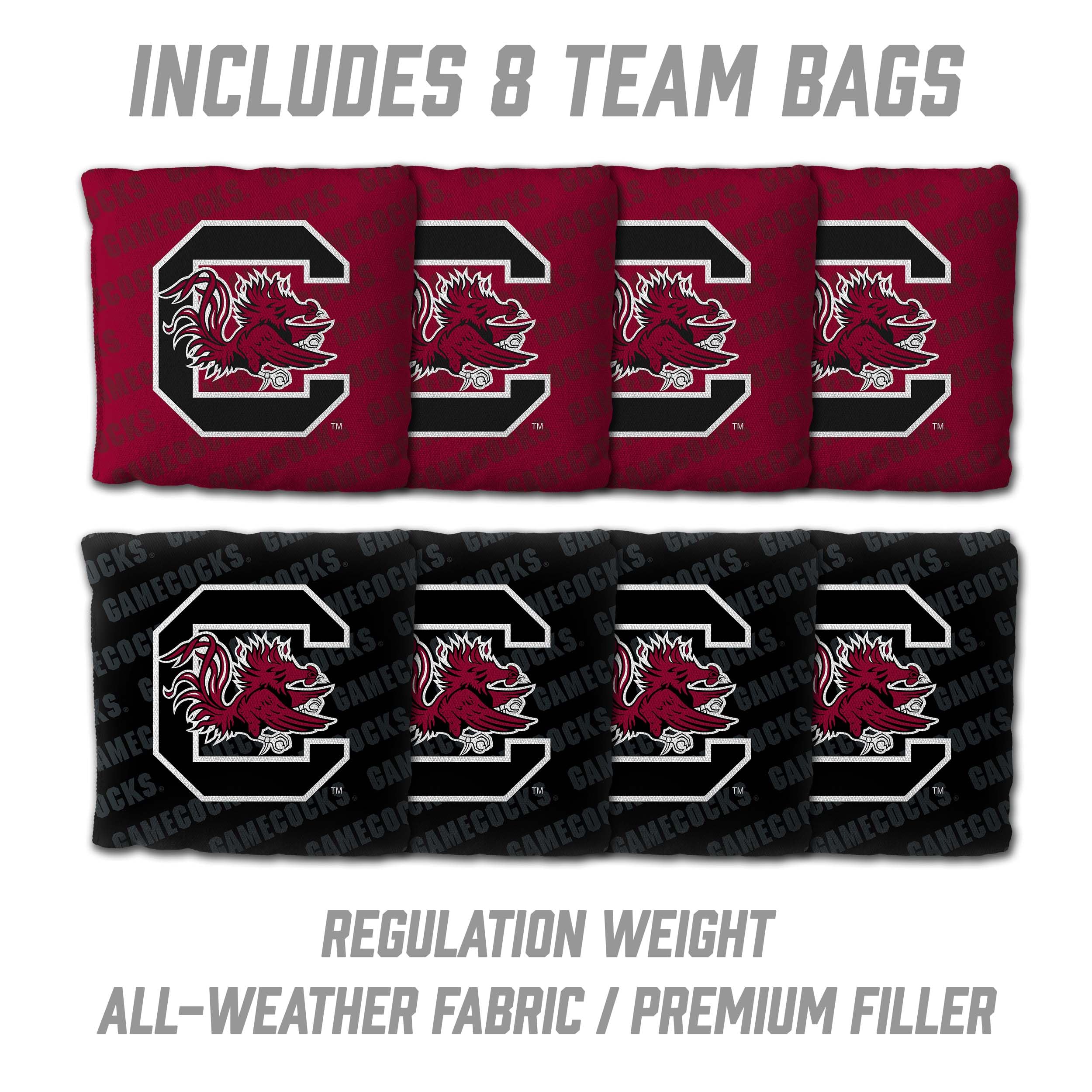 YouTheFan NCAA South Carolina Gamecocks 2’ x 4’ Professional Wood Cornhole Game with Logo Bags - Sports Collectibles, Sports Memorabilia, Sports Fan Shop, Sports Gifts