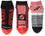 For Bare Feet NHL NEW JERSEY DEVILS Stripe Stack 3 Pack Ankle Sock Team Colors Large