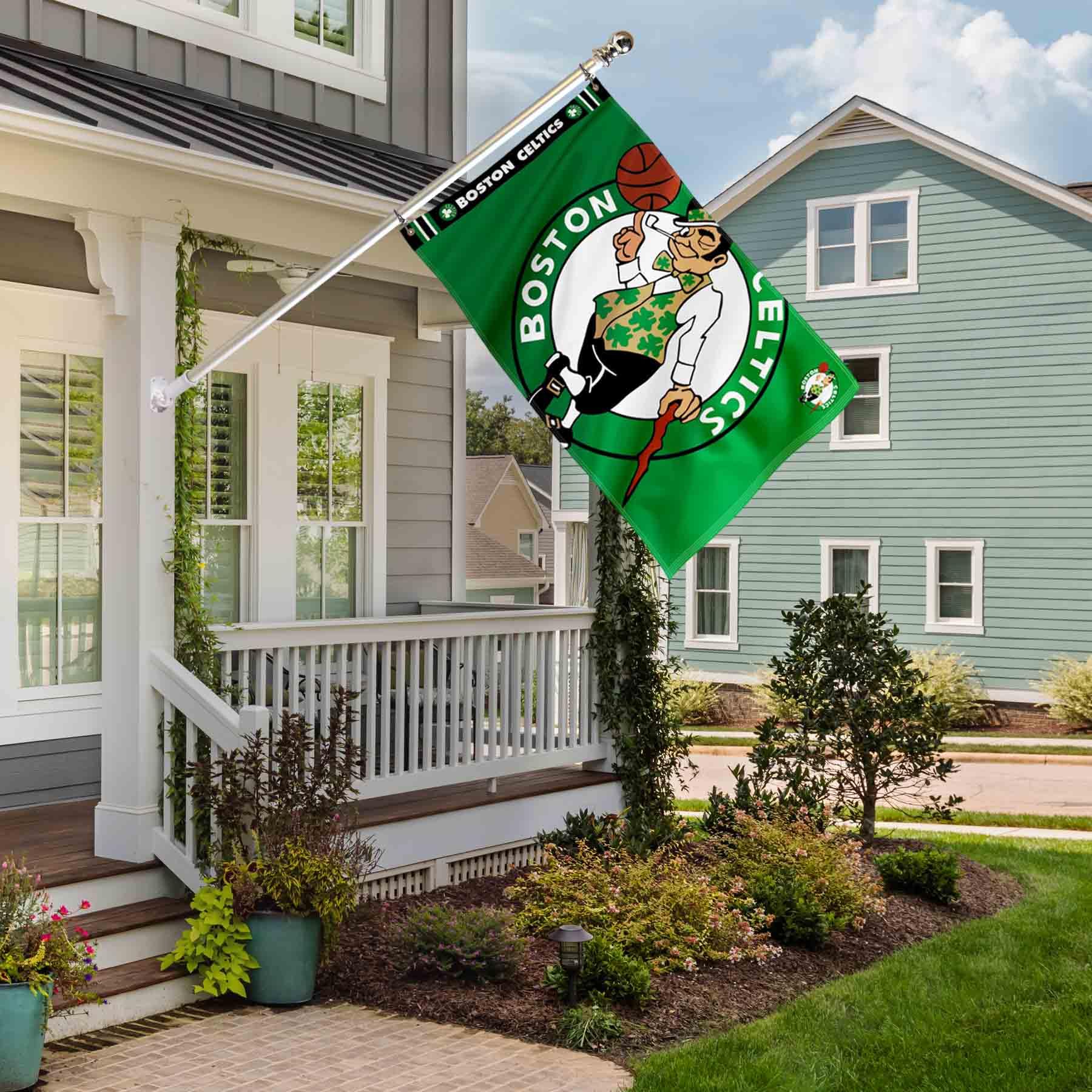 WinCraft Boston Celtics Printed Header 3x5 Premium Banner Flag - Sports Collectibles, Sports Memorabilia, Sports Fan Shop, Sports Gifts