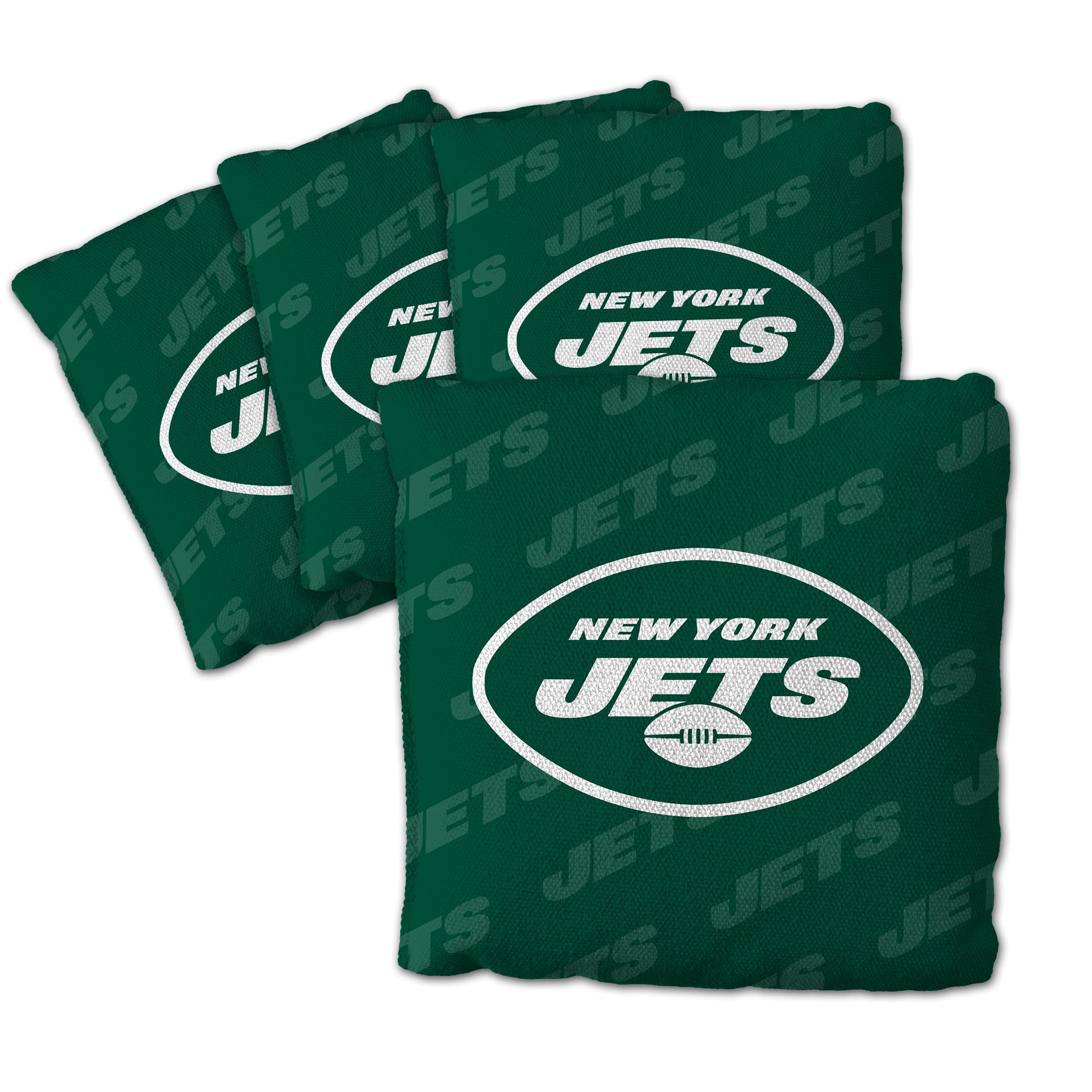 YouTheFan NFL New York Jets Cornhole Bags - 4PK - Green - Sports Collectibles, Sports Memorabilia, Sports Fan Shop, Sports Gifts