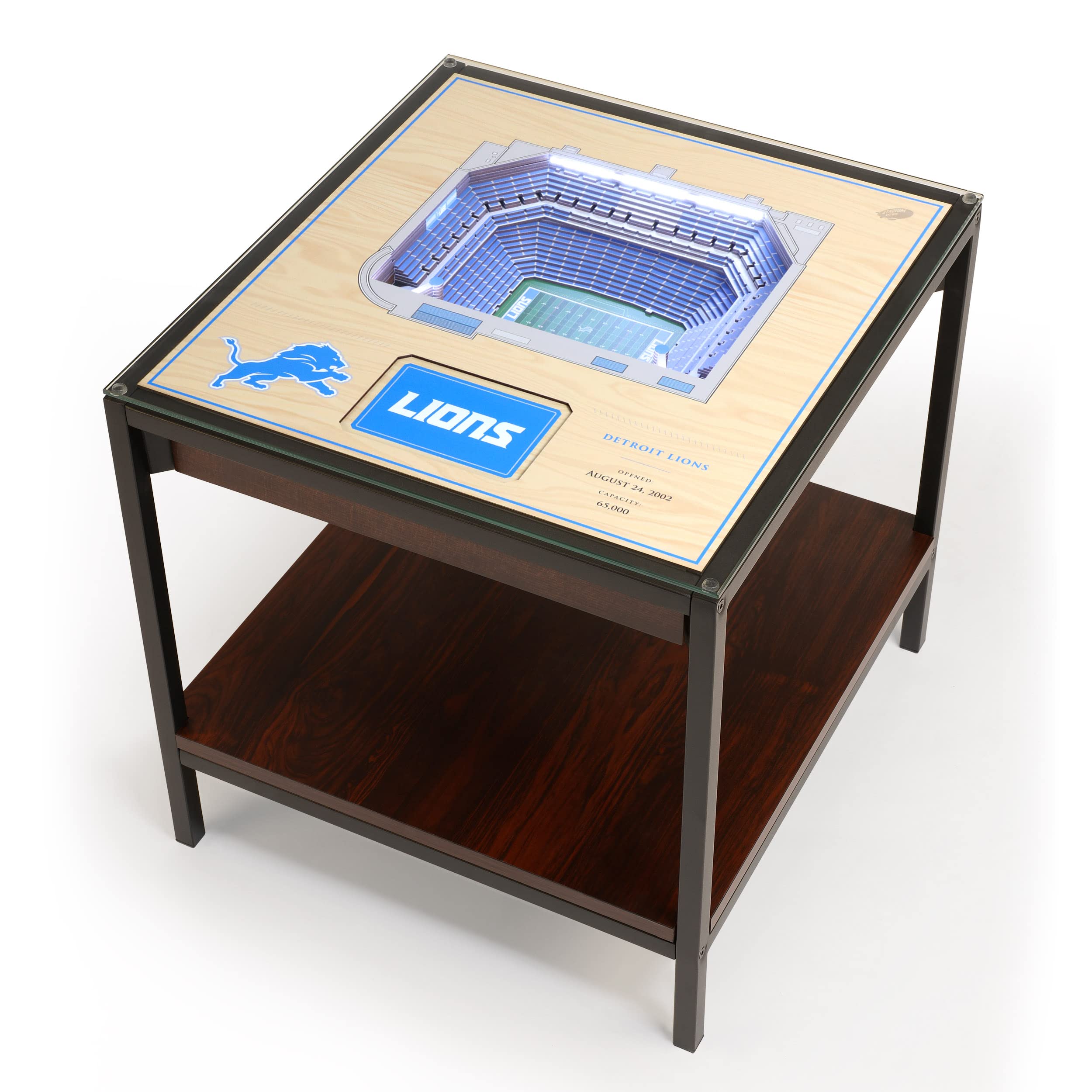 YouTheFan NFL Detroit Lions 25-Layer StadiumViews Lighted End Table - Ford Field - Sports Collectibles, Sports Memorabilia, Sports Fan Shop, Sports Gifts