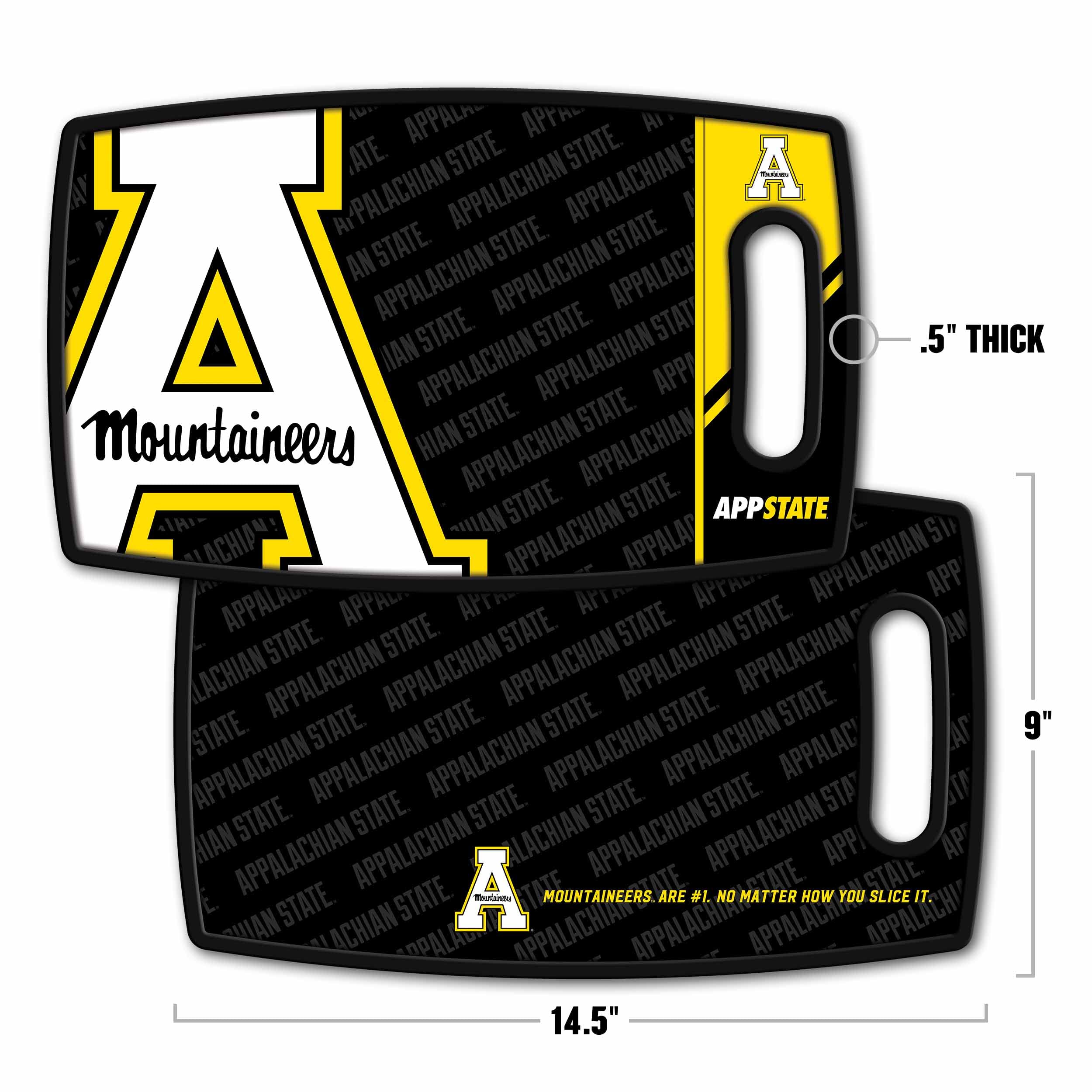 YouTheFan NCAA Appalachian State Mountaineers Logo Series Cutting Board - Sports Collectibles, Sports Memorabilia, Sports Fan Shop, Sports Gifts