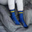 For Bare Feet NHL St. Louis Blues 4 Stripe Deuce Crew Sock Team Color MEDIUM