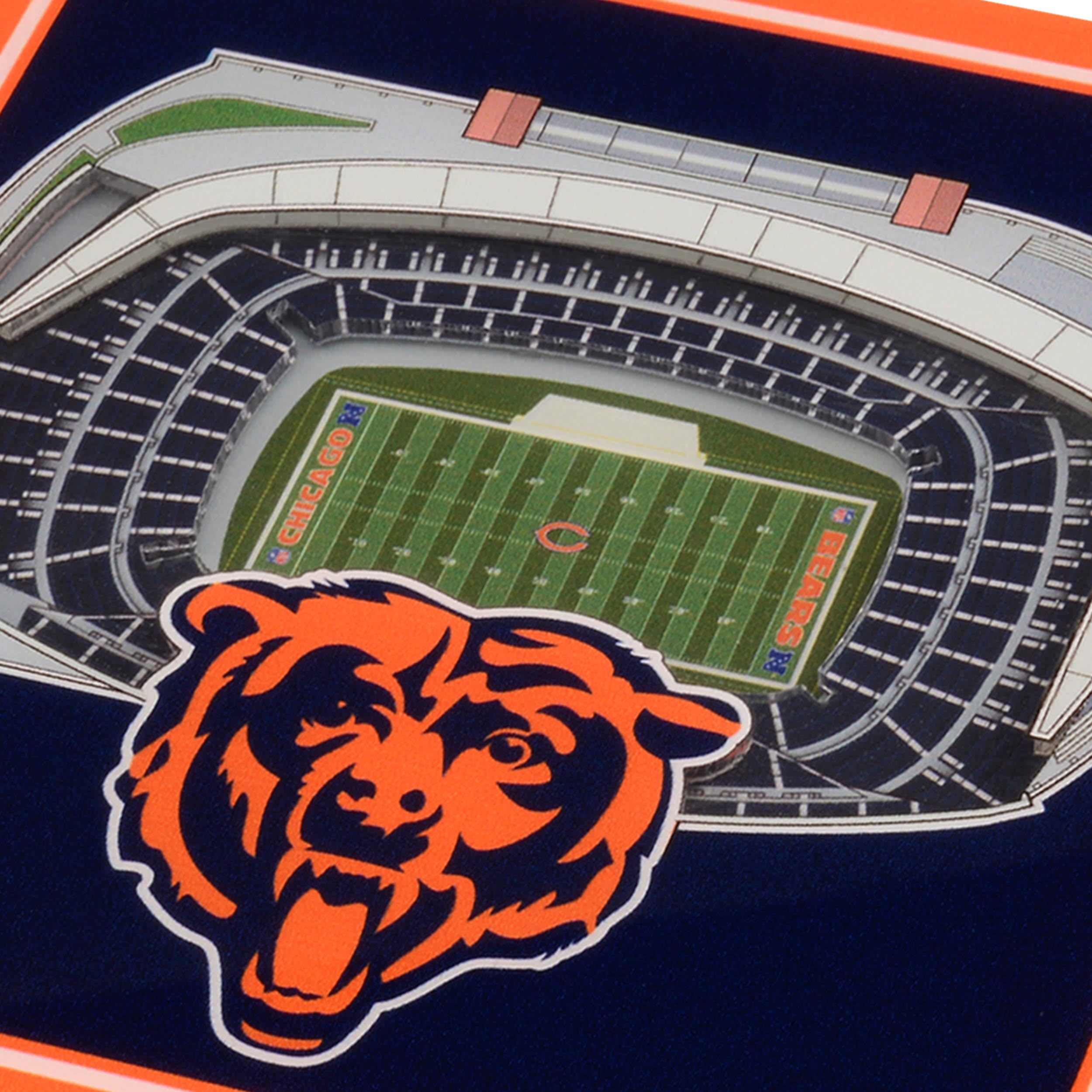 YouTheFan NFL Chicago Bears Licensed Fan Cribbage Wood Board Game - Sports Collectibles, Sports Memorabilia, Sports Fan Shop, Sports Gifts