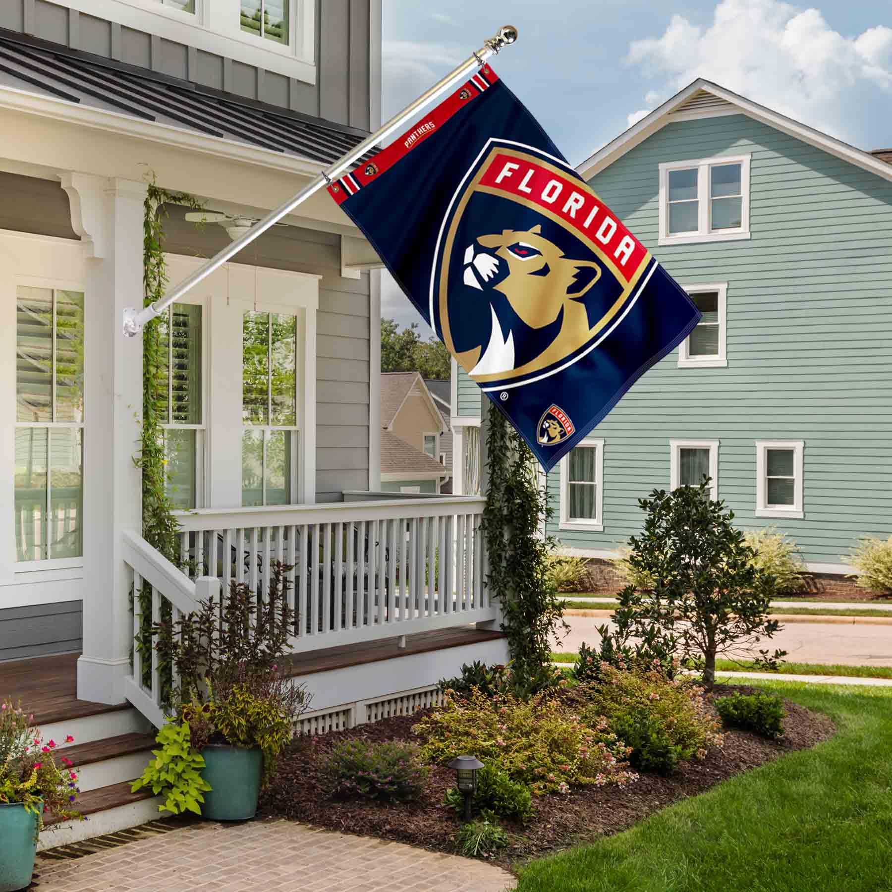 WinCraft Florida Panthers Printed Header 3x5 Premium Banner Flag - Sports Collectibles, Sports Memorabilia, Sports Fan Shop, Sports Gifts