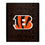 Pegasus Sports NFL Echo Team Wordmark Plush Blanket- Cincinnati Bengals Team Color 60x70 - Sports Gifts, Sports Memorabilia, Sports Collectibles, Fan Shop