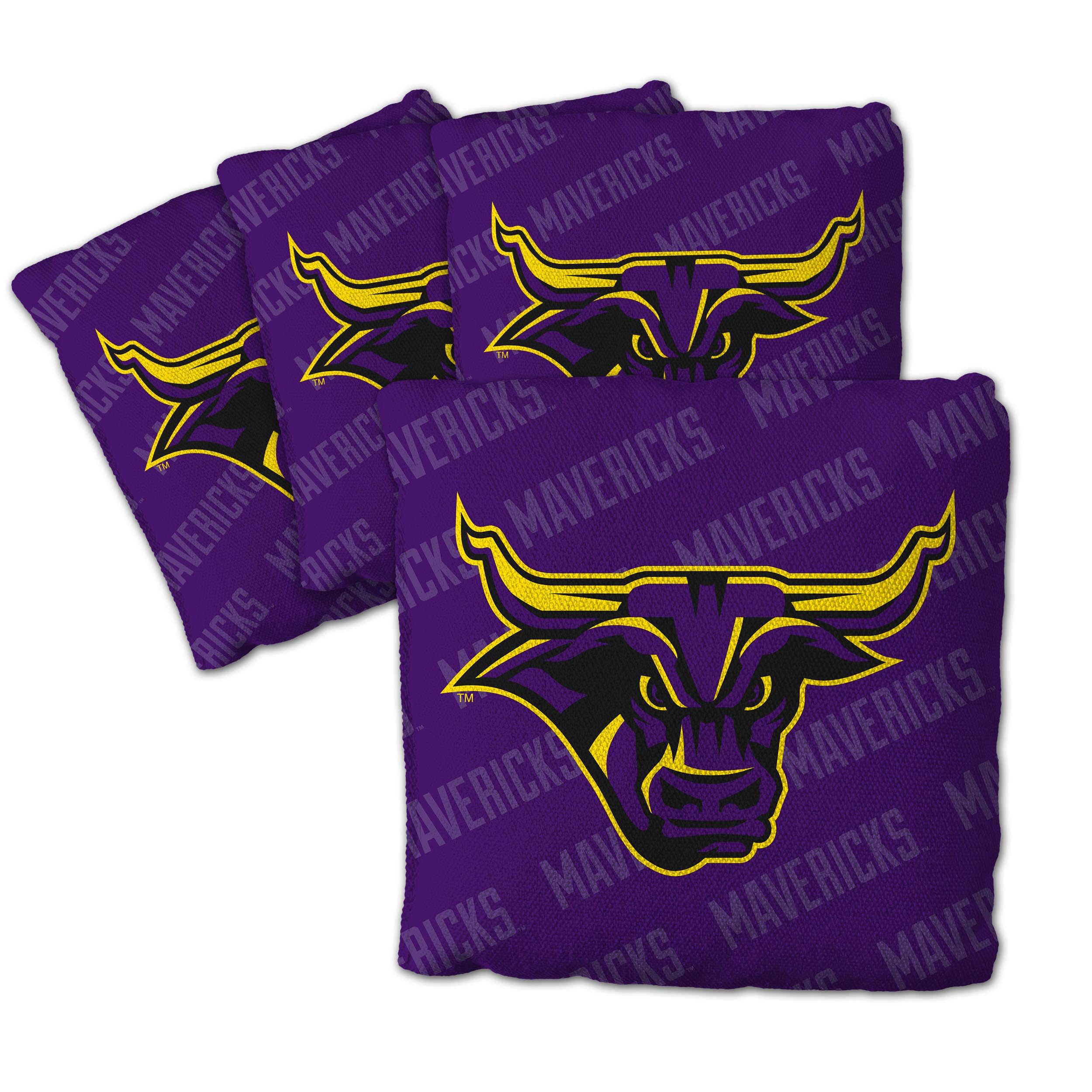 YouTheFan NCAA Minnesota State Mavericks Cornhole Bags - 4PK - Purple - Sports Collectibles, Sports Memorabilia, Sports Fan Shop, Sports Gifts